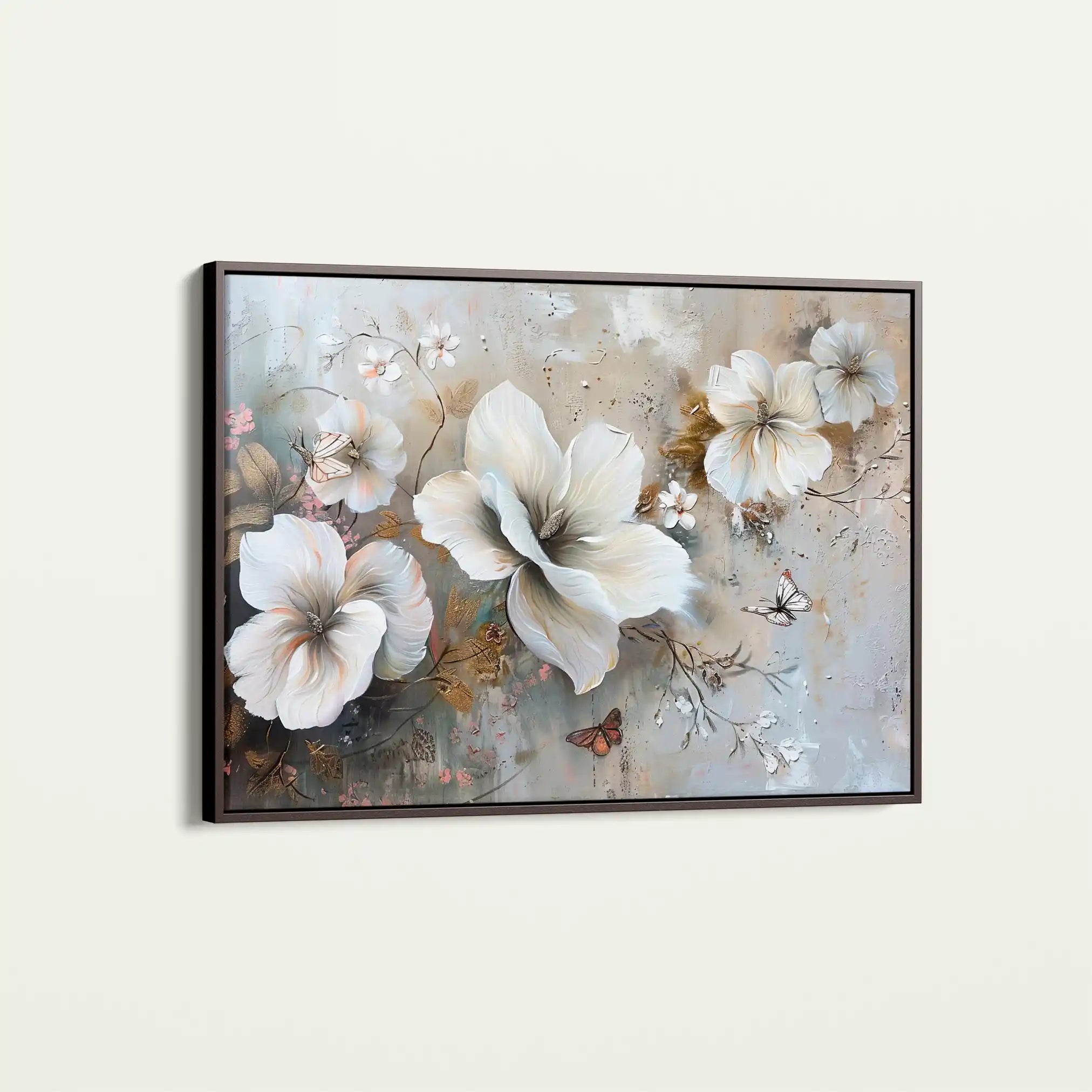 Floral Canvas Wall Art WAD032-F 90 x 60 cm / Stretched on hidden frame