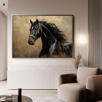 Horses 032 Canvas Art 90 x 60 cm / Stretched on hidden frame