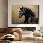 Horses 032 Canvas Art 90 x 60 cm / Stretched on hidden frame