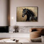 Horses 032 Canvas Art 90 x 60 cm / Stretched on hidden frame