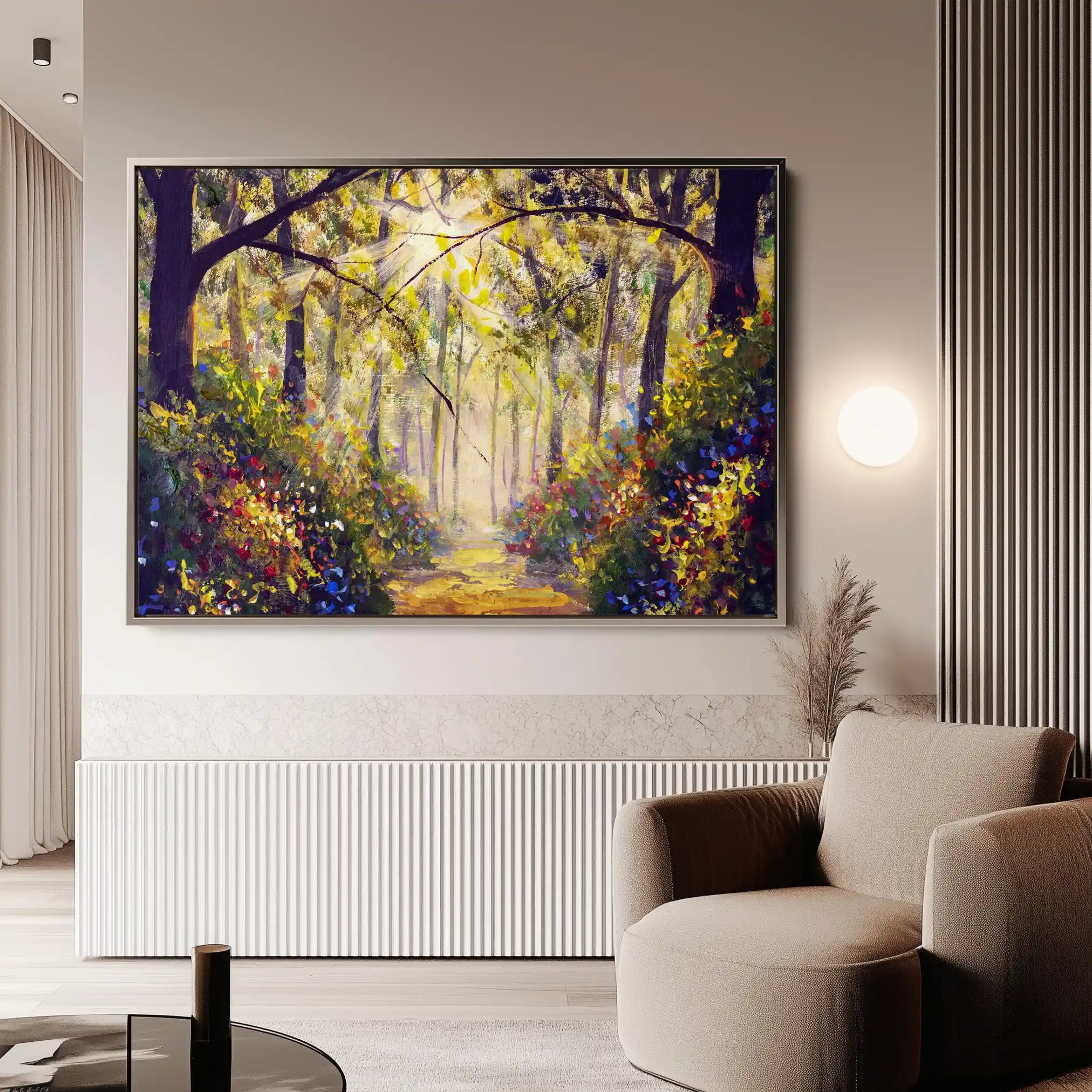 Landscape 032 Canvas Art 90 x 60 cm / Stretched on hidden frame