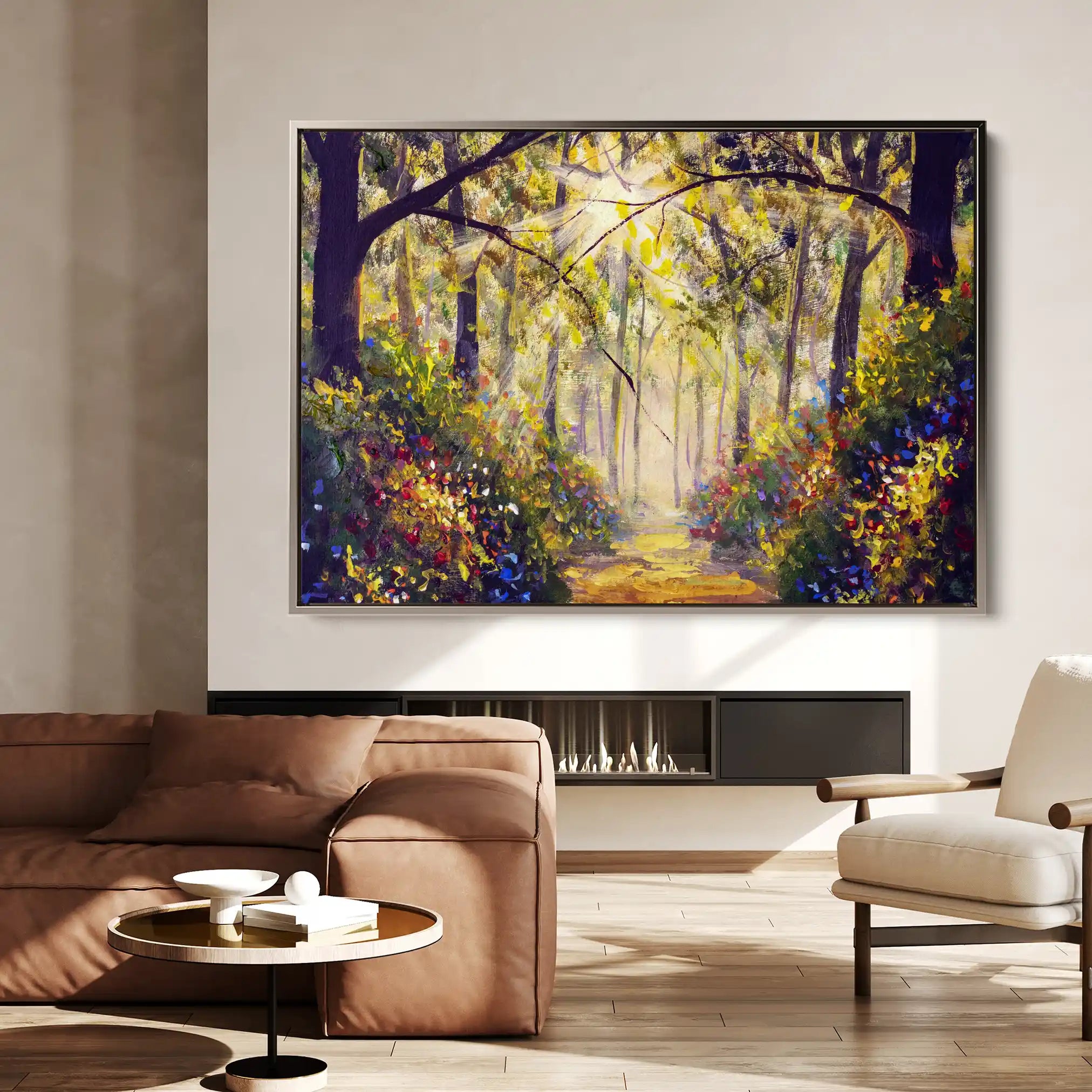 Landscape 032 Canvas Art 90 x 60 cm / Stretched on hidden frame