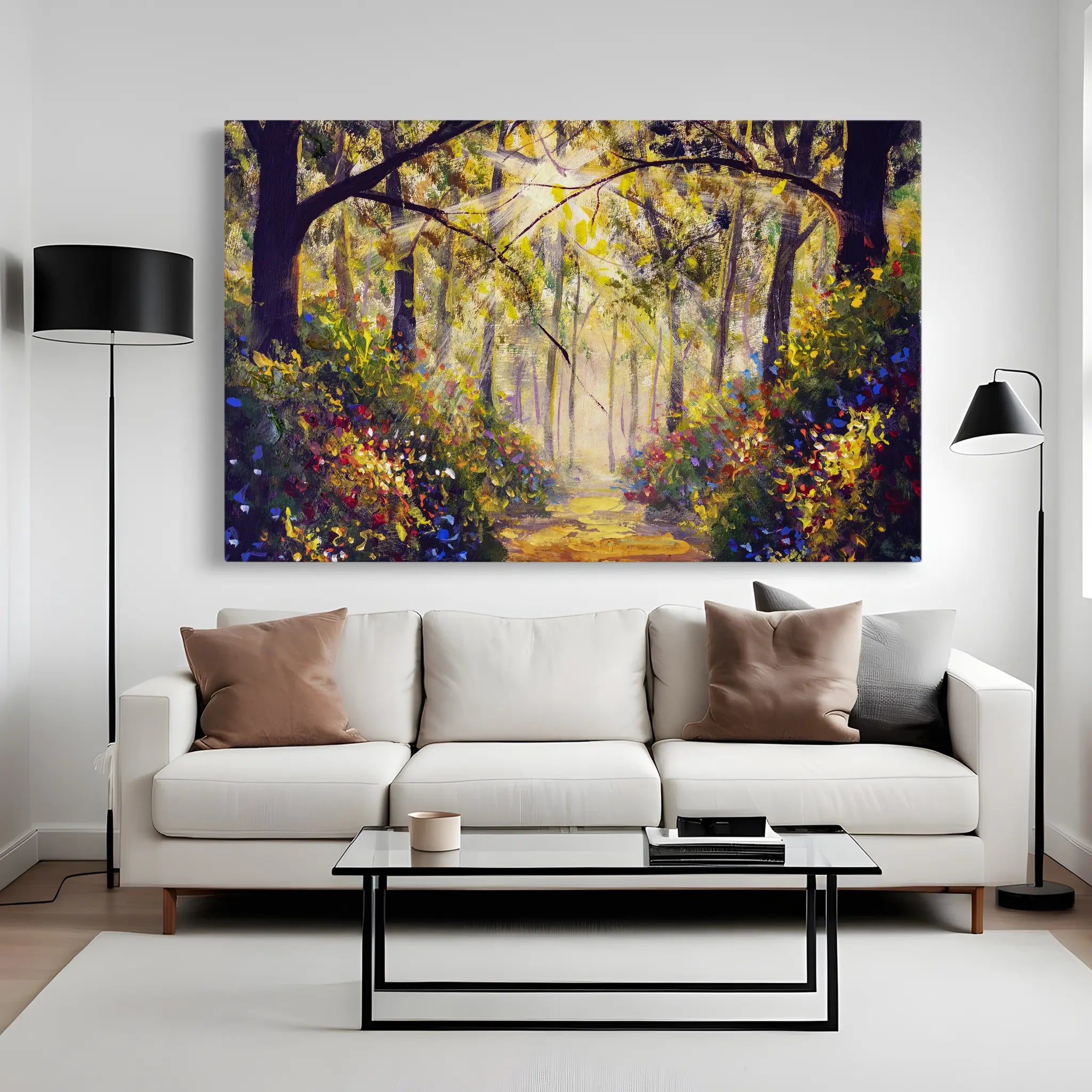 Landscape Canvas Wall Art WAD032-L 90 x 60 cm / Stretched on hidden frame