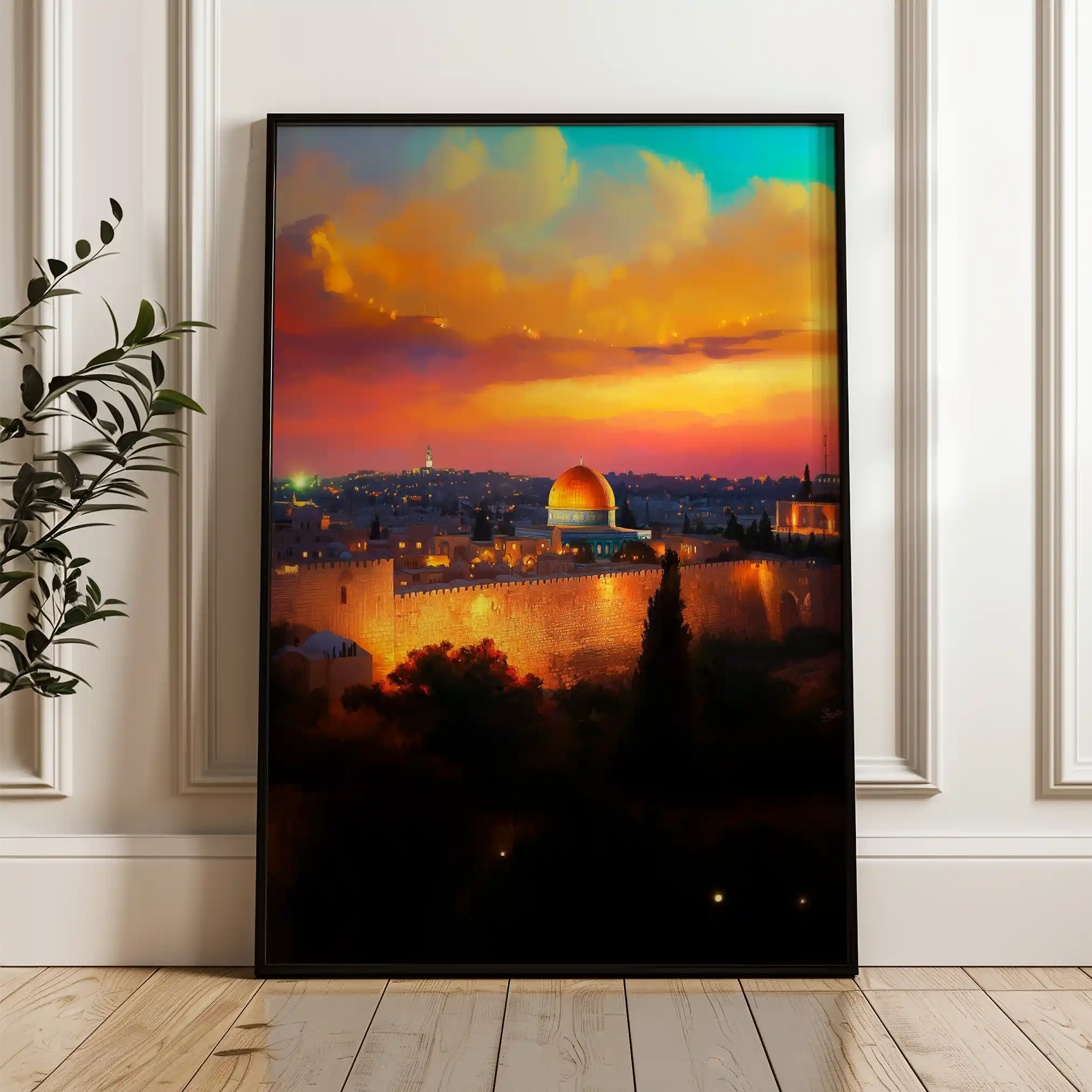 Palestine 032 Canvas Art 90 x 60 cm / Stretched on hidden frame