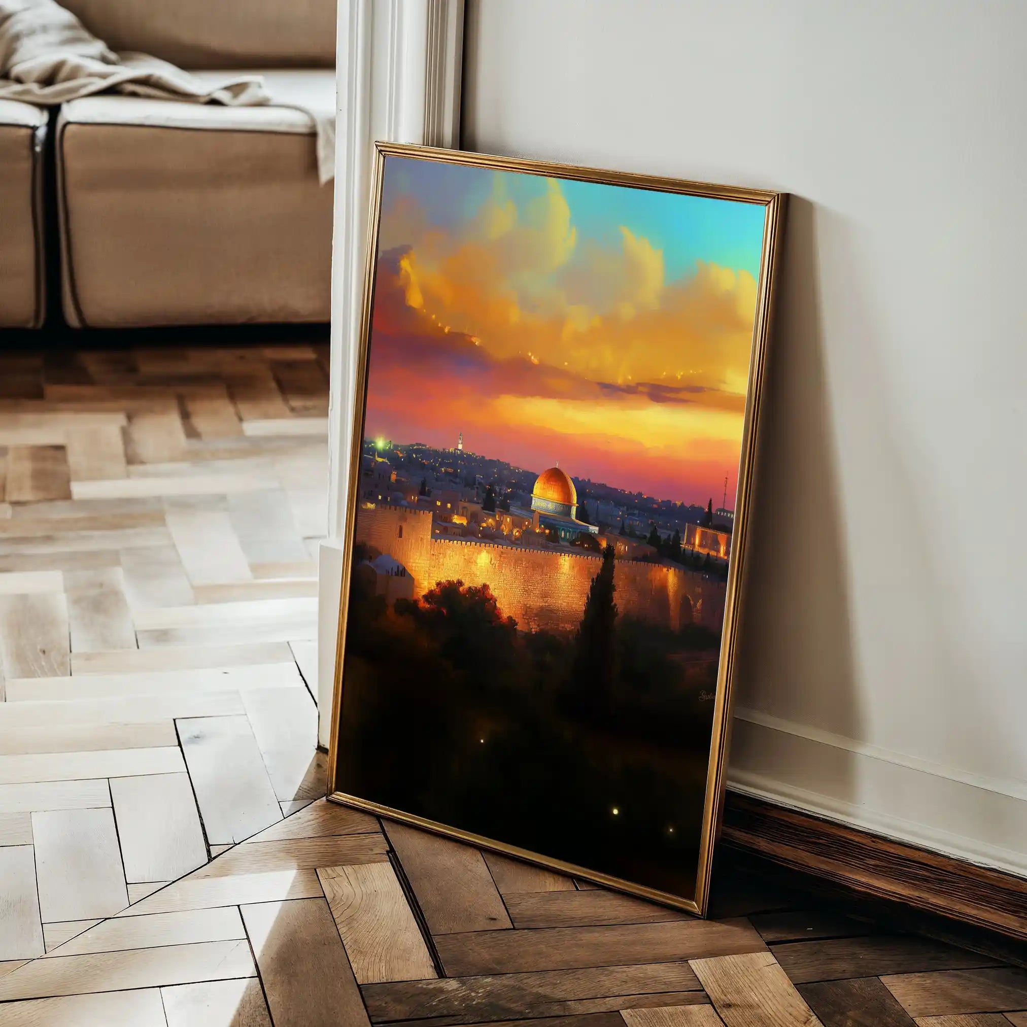 Palestine 032 Canvas Art 90 x 60 cm / Stretched on hidden frame