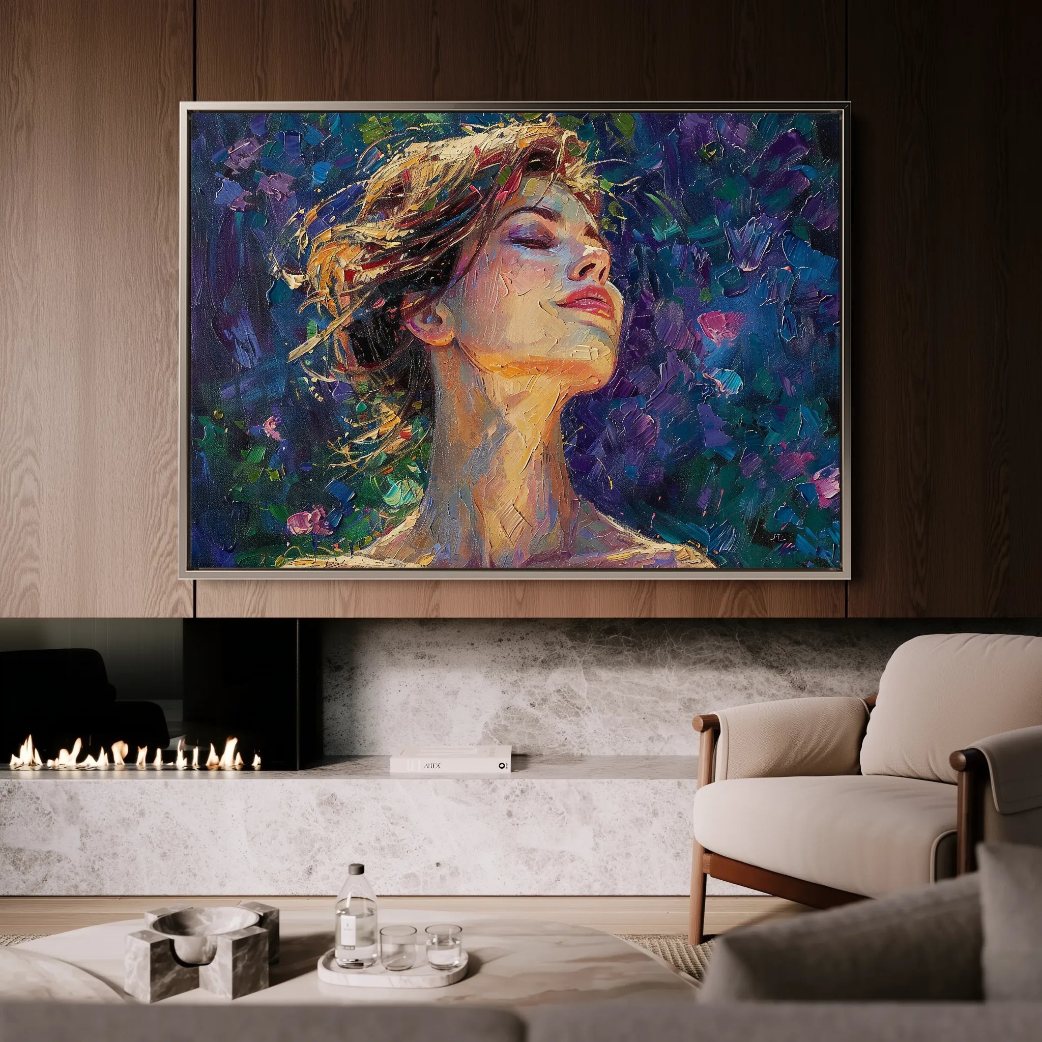 Portrait Canvas Wall Art WAD032-P 90 x 60 cm / Stretched on hidden frame