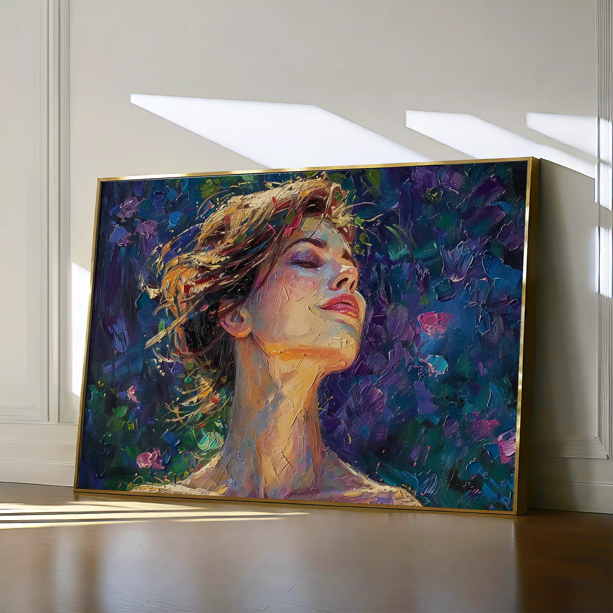 Portrait 032 Canvas Art 90 x 60 cm / Stretched on hidden frame