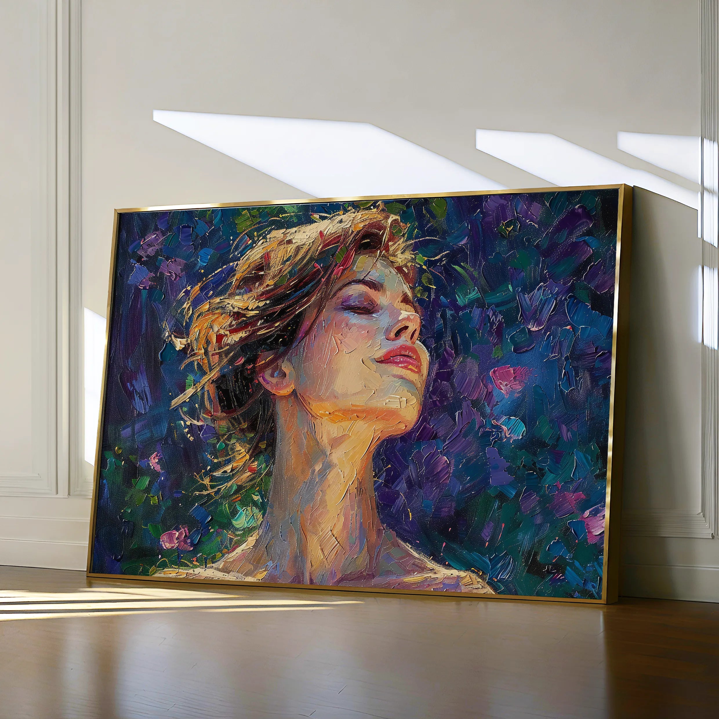 Portrait Canvas Wall Art WAD032-P 90 x 60 cm / Stretched on hidden frame
