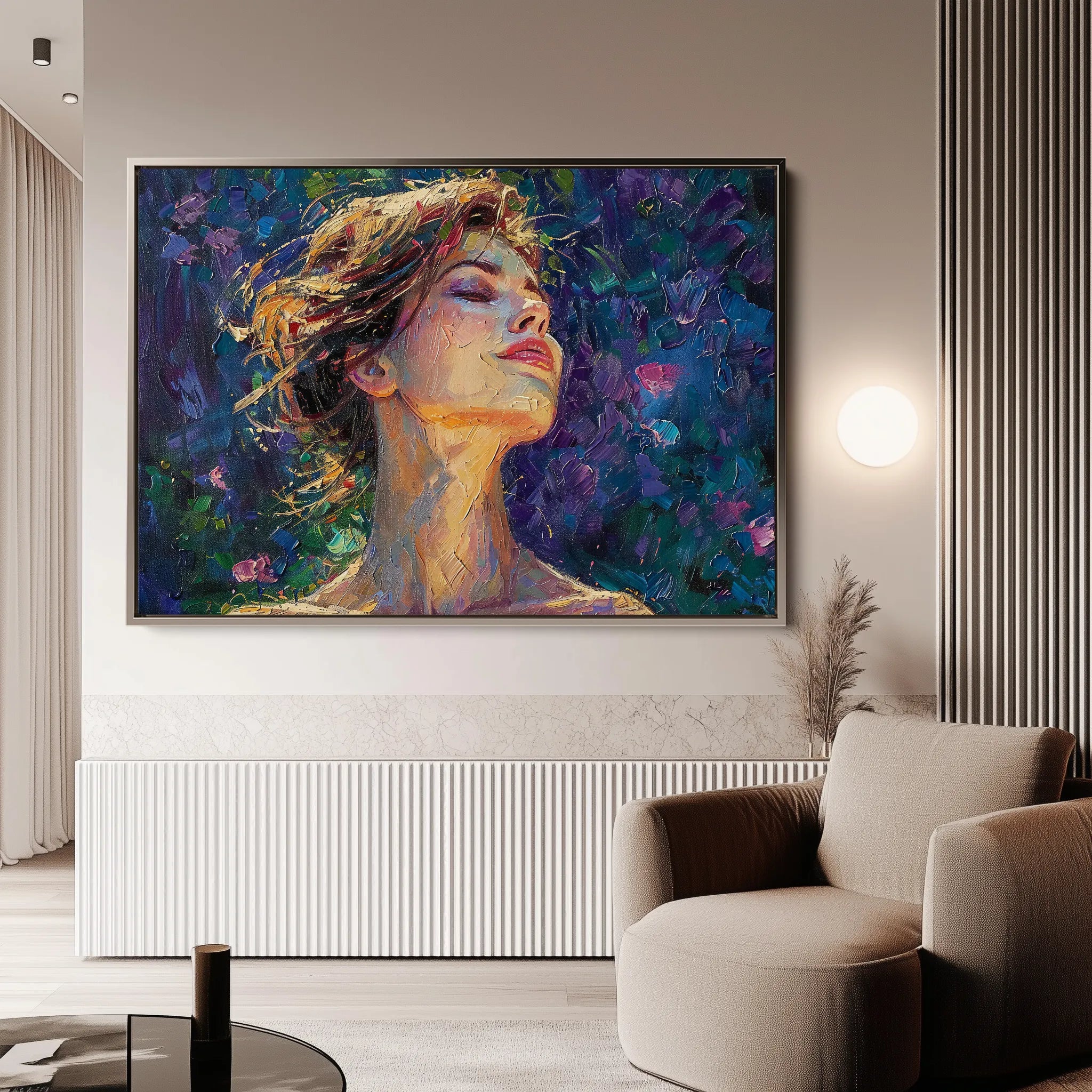 Portrait Canvas Wall Art WAD032-P 90 x 60 cm / Stretched on hidden frame