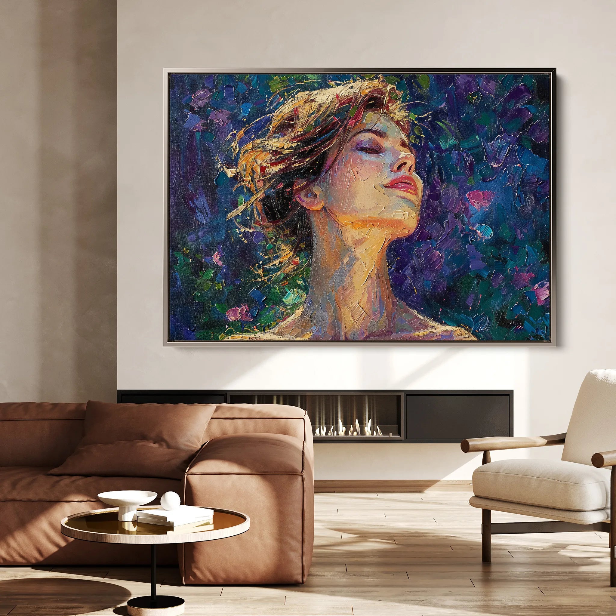 Portrait Canvas Wall Art WAD032-P 90 x 60 cm / Stretched on hidden frame