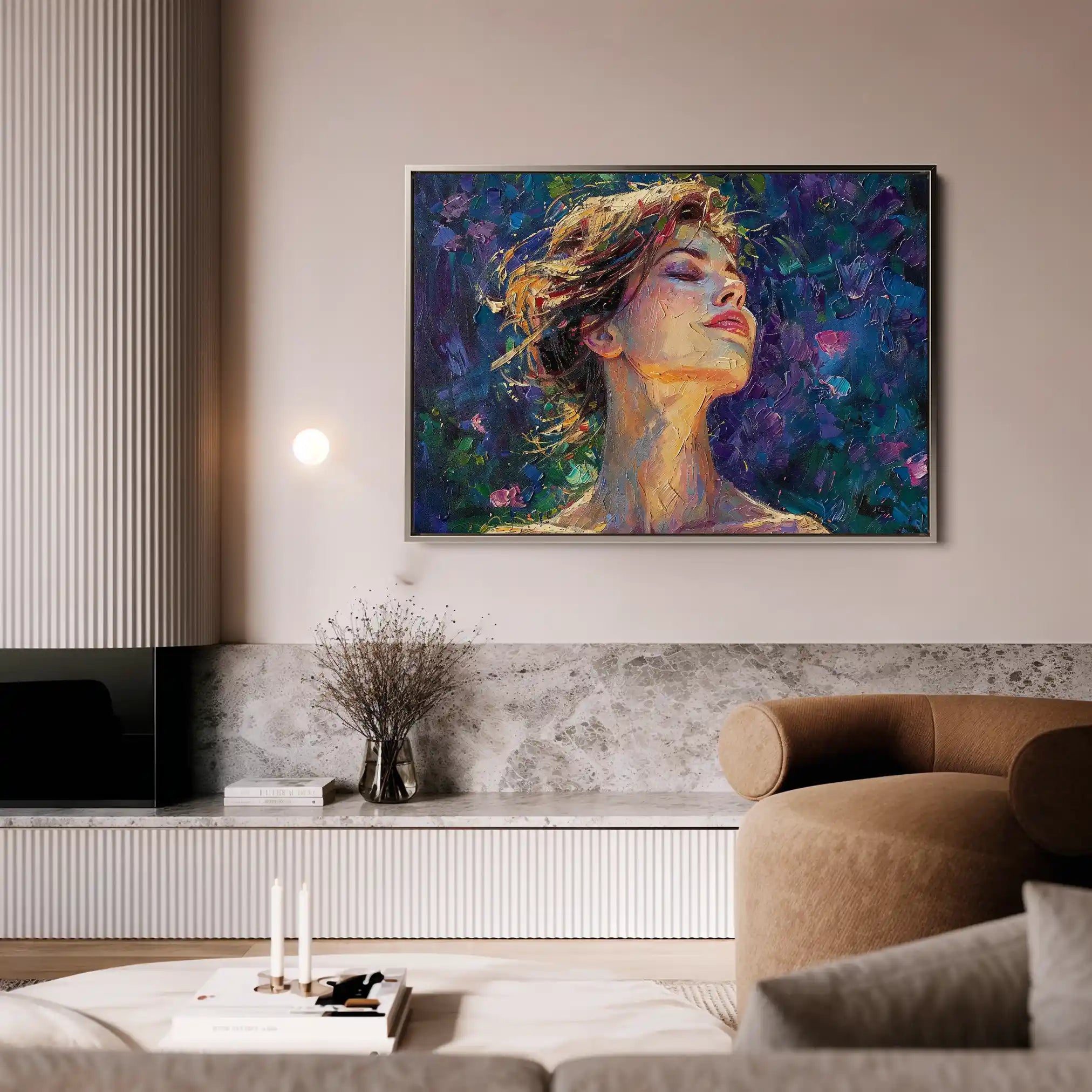 Portrait 032 Canvas Art 90 x 60 cm / Stretched on hidden frame