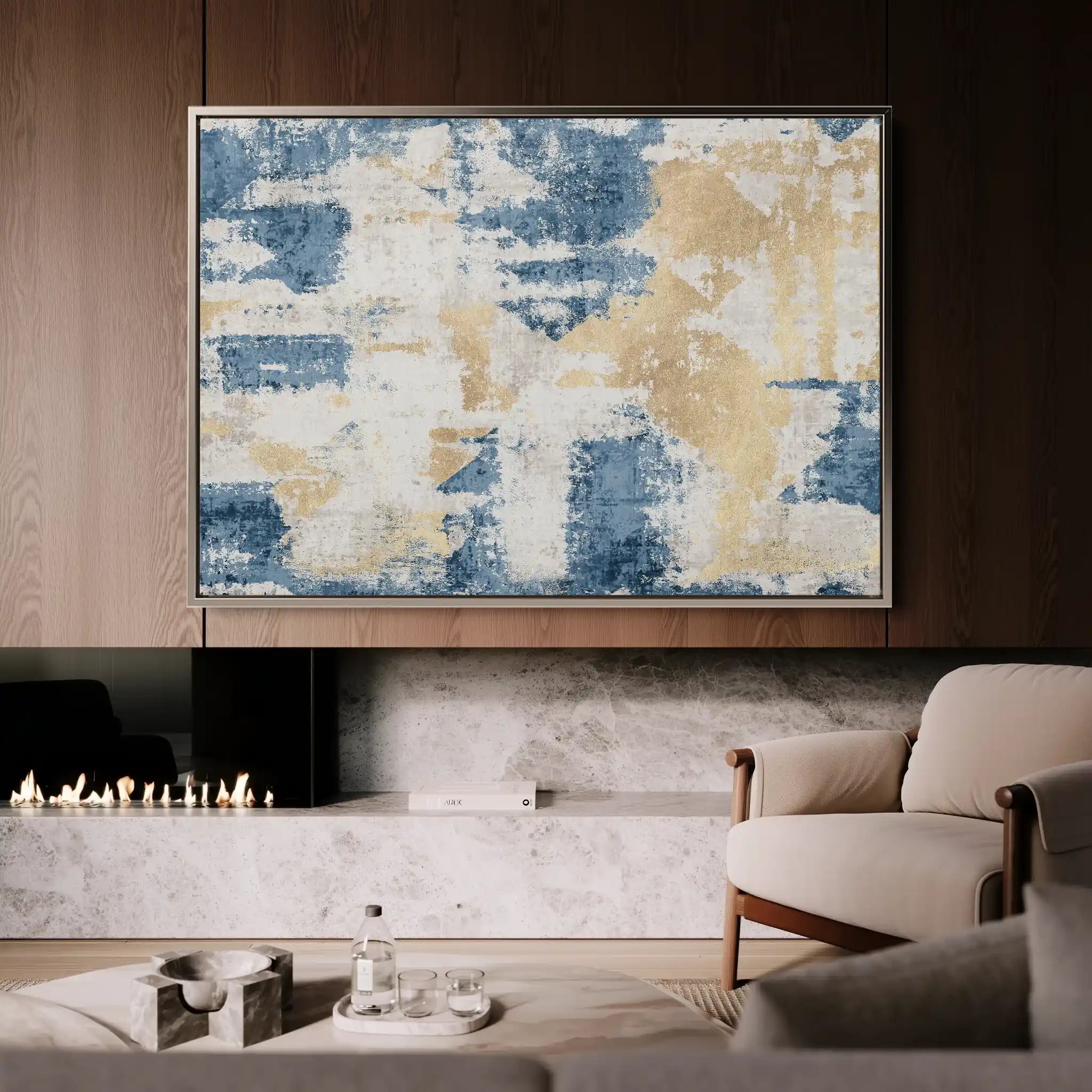 Abstract 033 Canvas Art 60 x 40 cm / Stretched on hidden frame