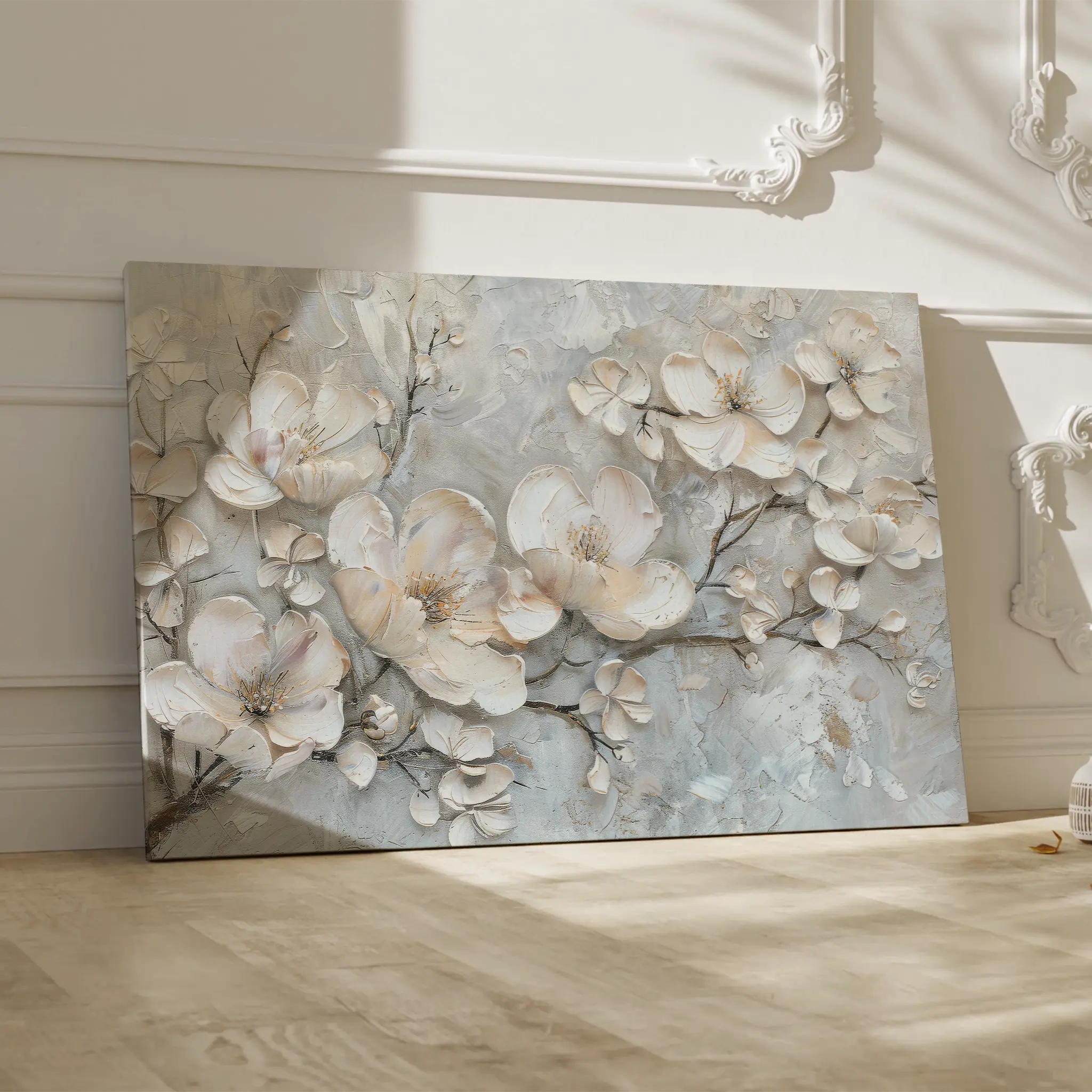 Floral Canvas Wall Art WAD033-F 90 x 60 cm / Stretched on hidden frame