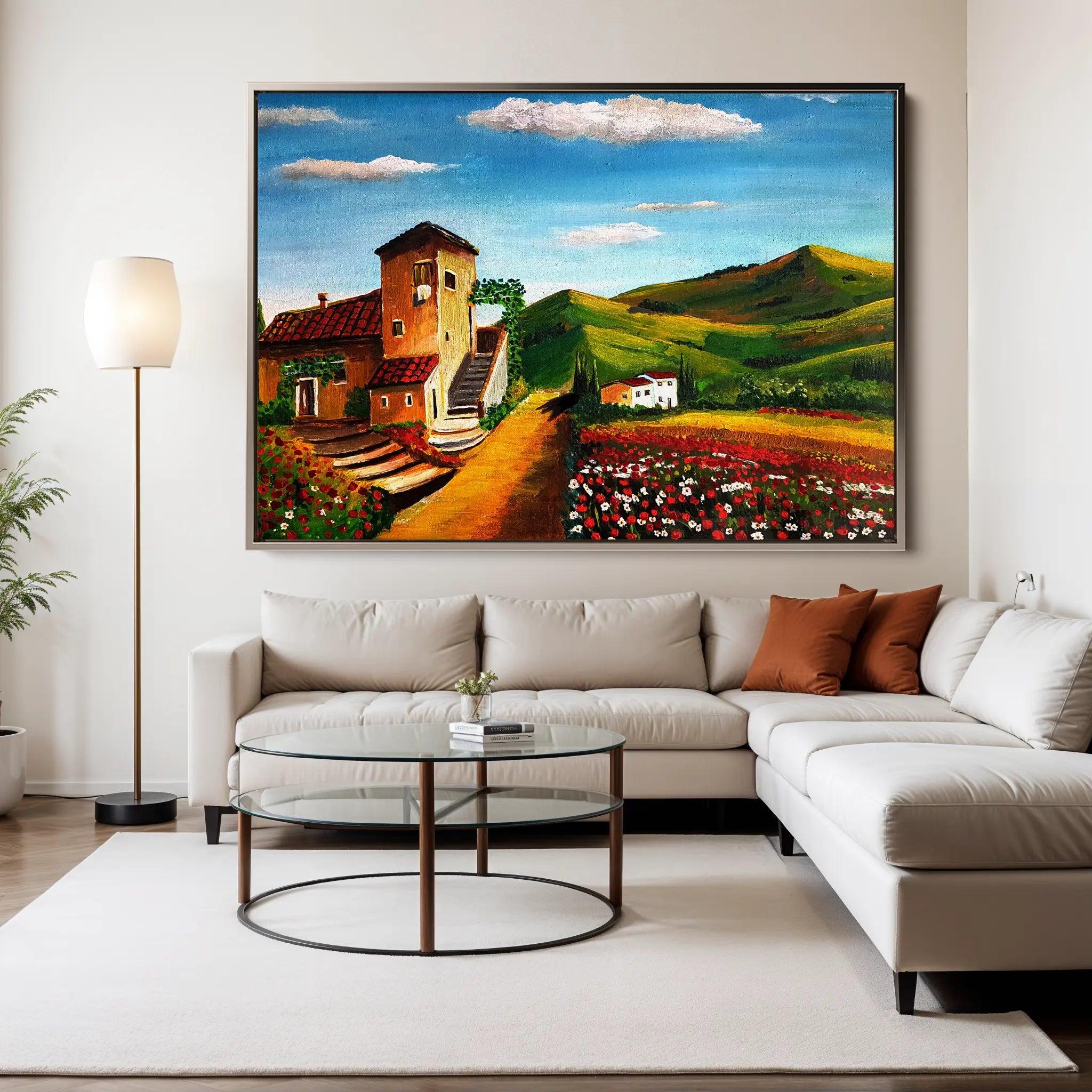 Landscape Canvas Wall Art WAD033-L 90 x 60 cm / Stretched on hidden frame