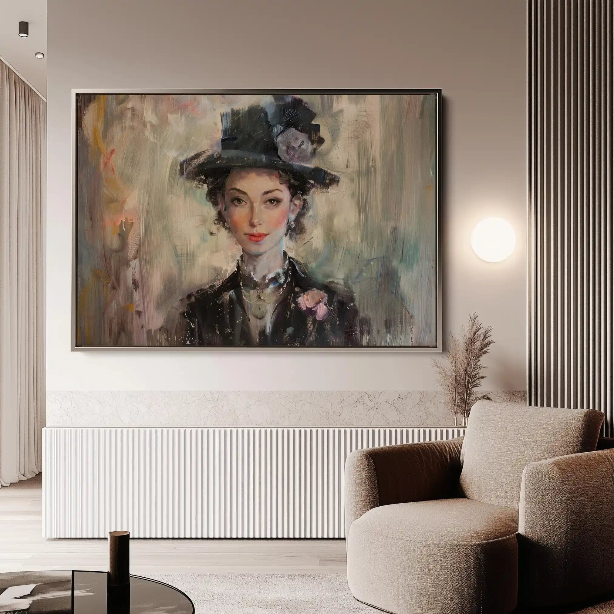 Portrait 033 Canvas Art 90 x 60 cm / Stretched on hidden frame