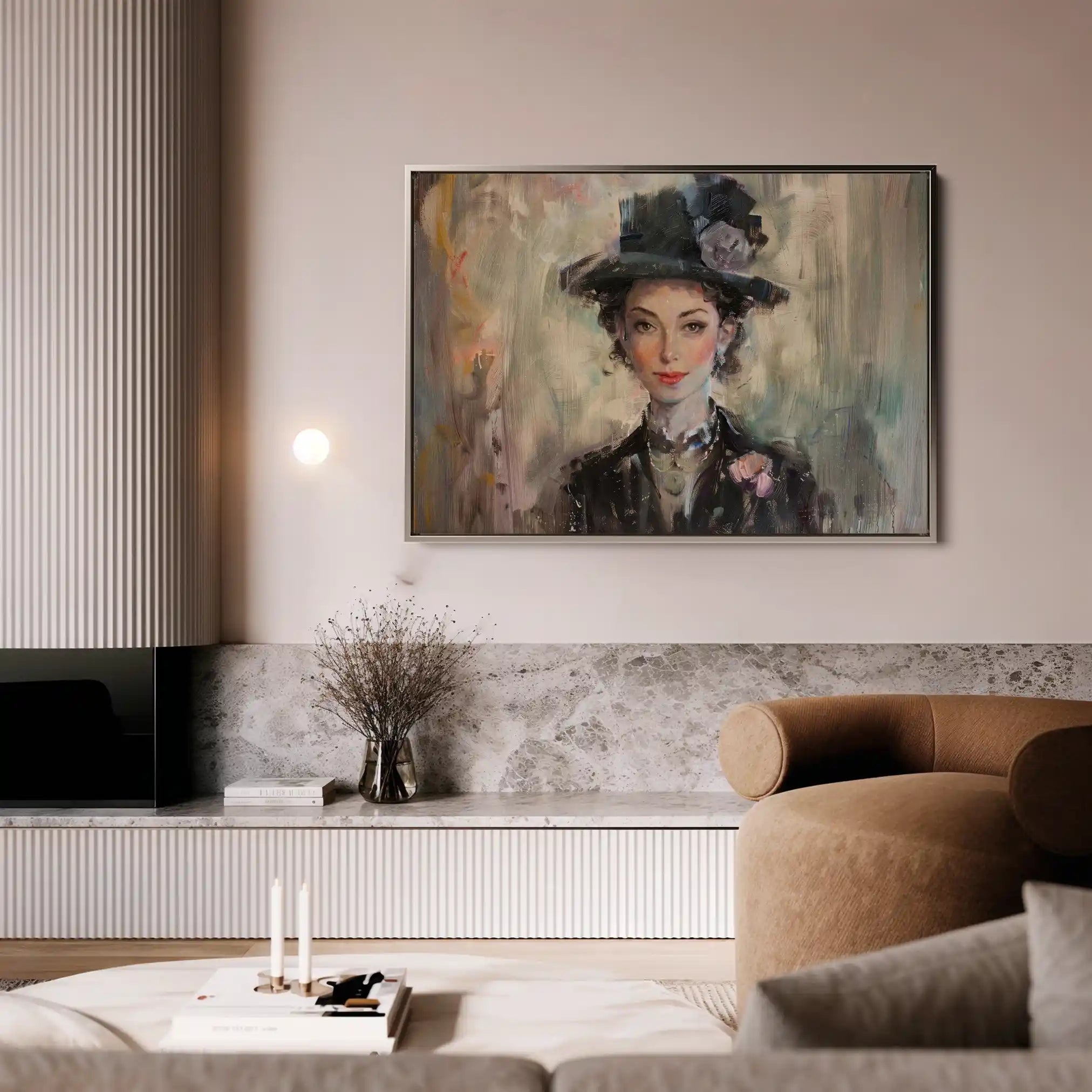 Portrait 033 Canvas Art 90 x 60 cm / Stretched on hidden frame
