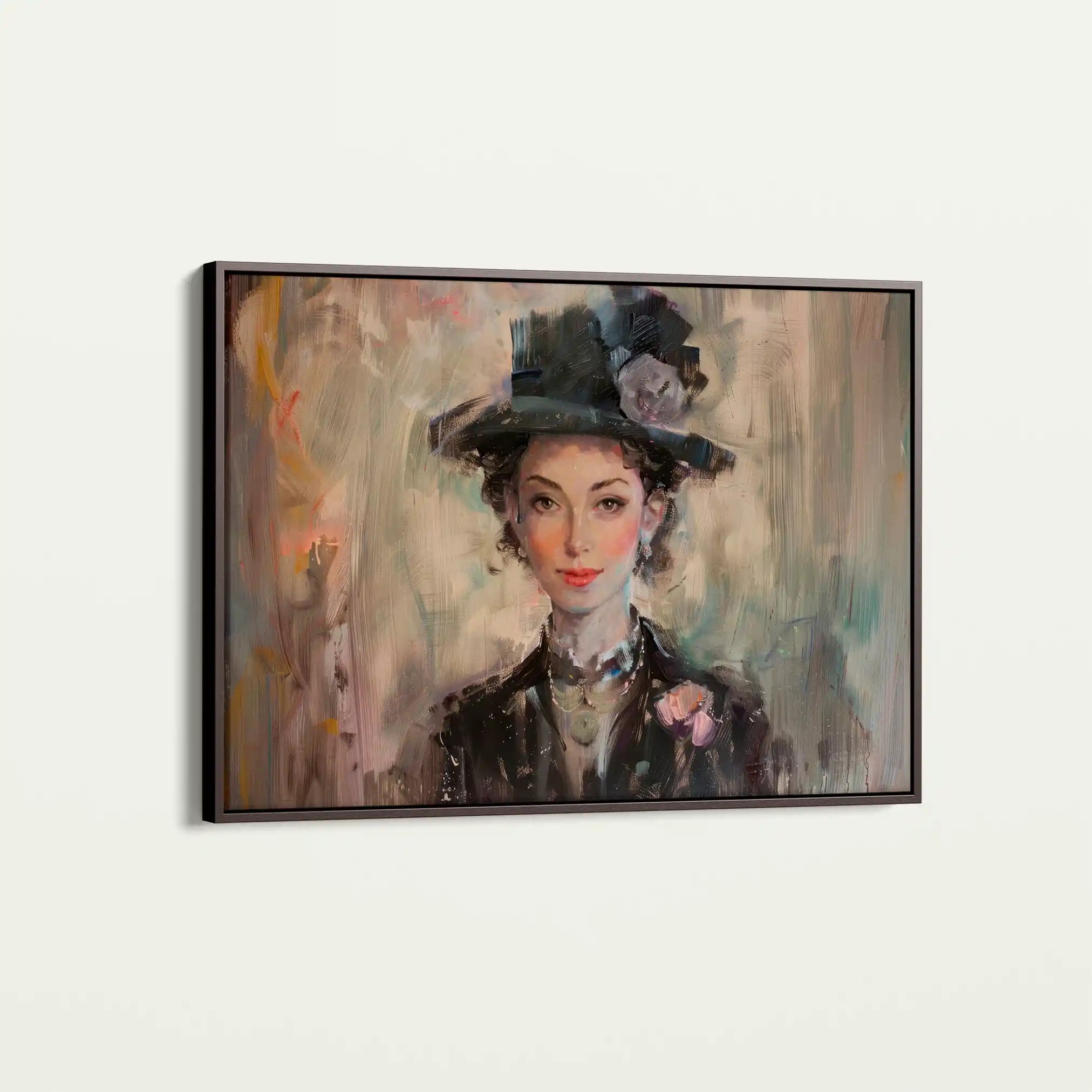 Portrait 033 Canvas Art 90 x 60 cm / Stretched on hidden frame