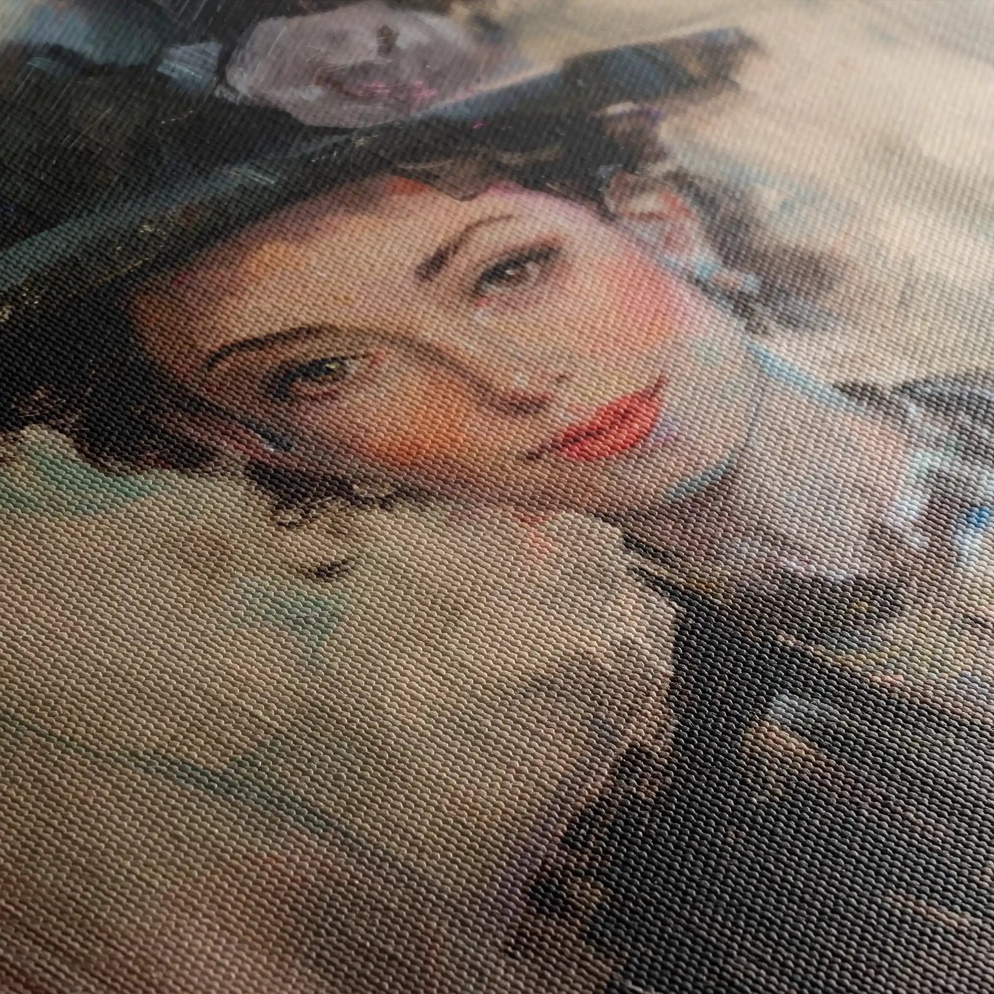 Portrait 033 Canvas Art 90 x 60 cm / Stretched on hidden frame