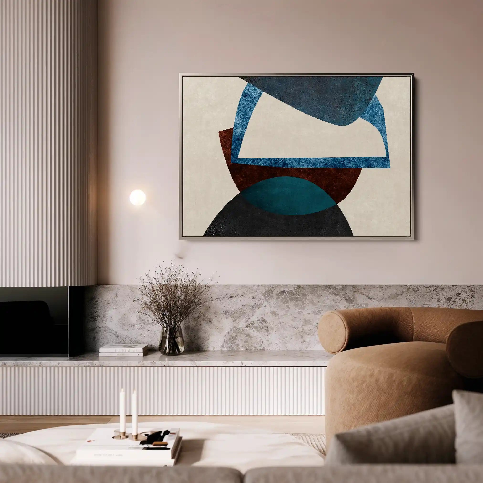 Abstract Canvas Wall Art WAD034-A 90 x 60 cm / Stretched on hidden frame