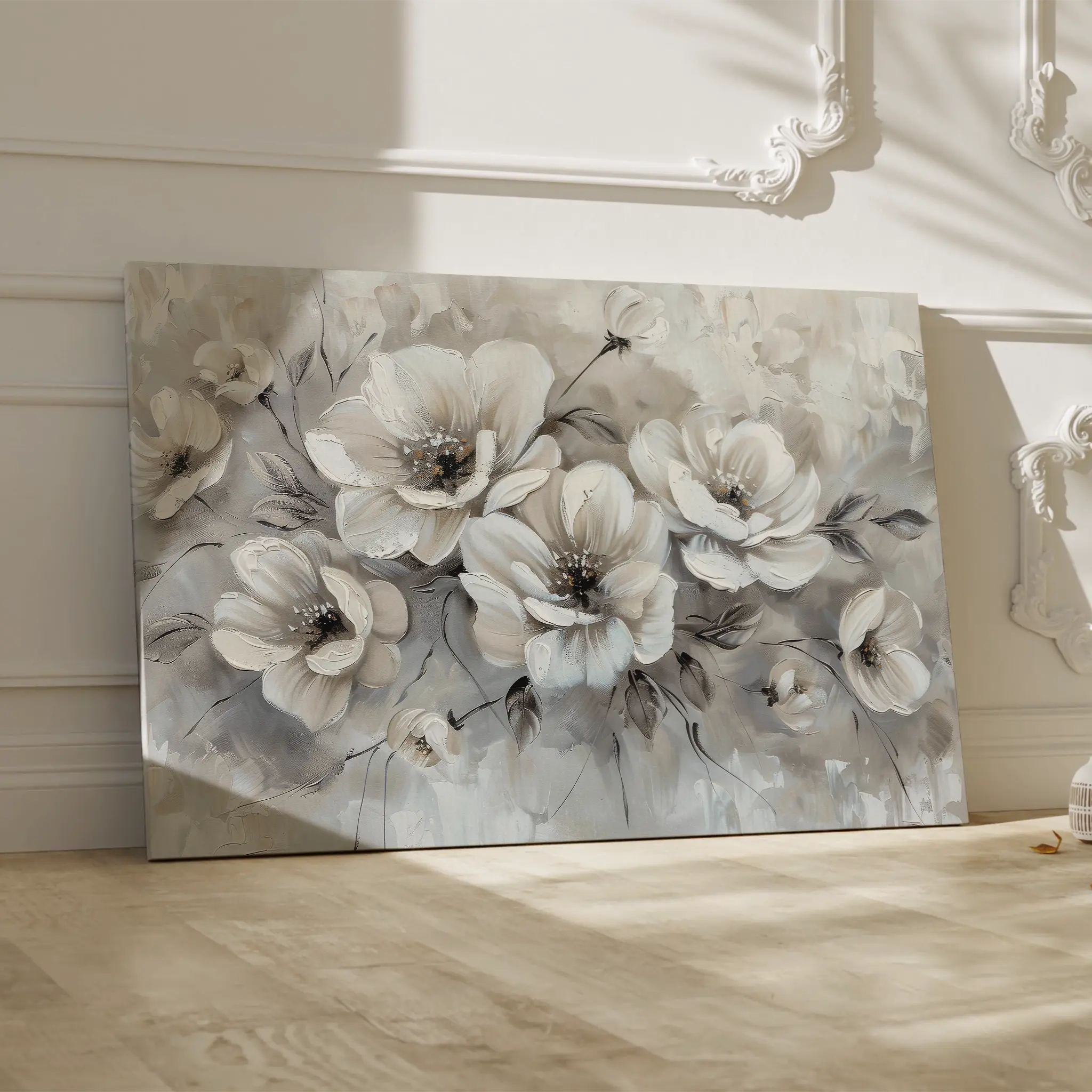 Floral Canvas Wall Art WAD034-F 90 x 60 cm / Stretched on hidden frame