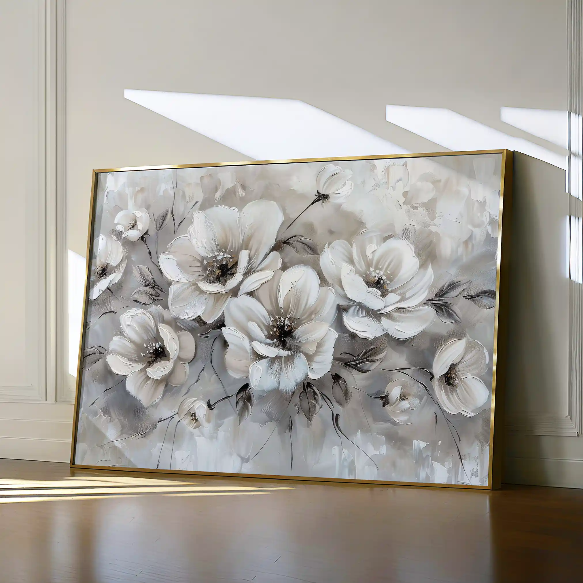 Floral Canvas Wall Art WAD034-F 90 x 60 cm / Stretched on hidden frame