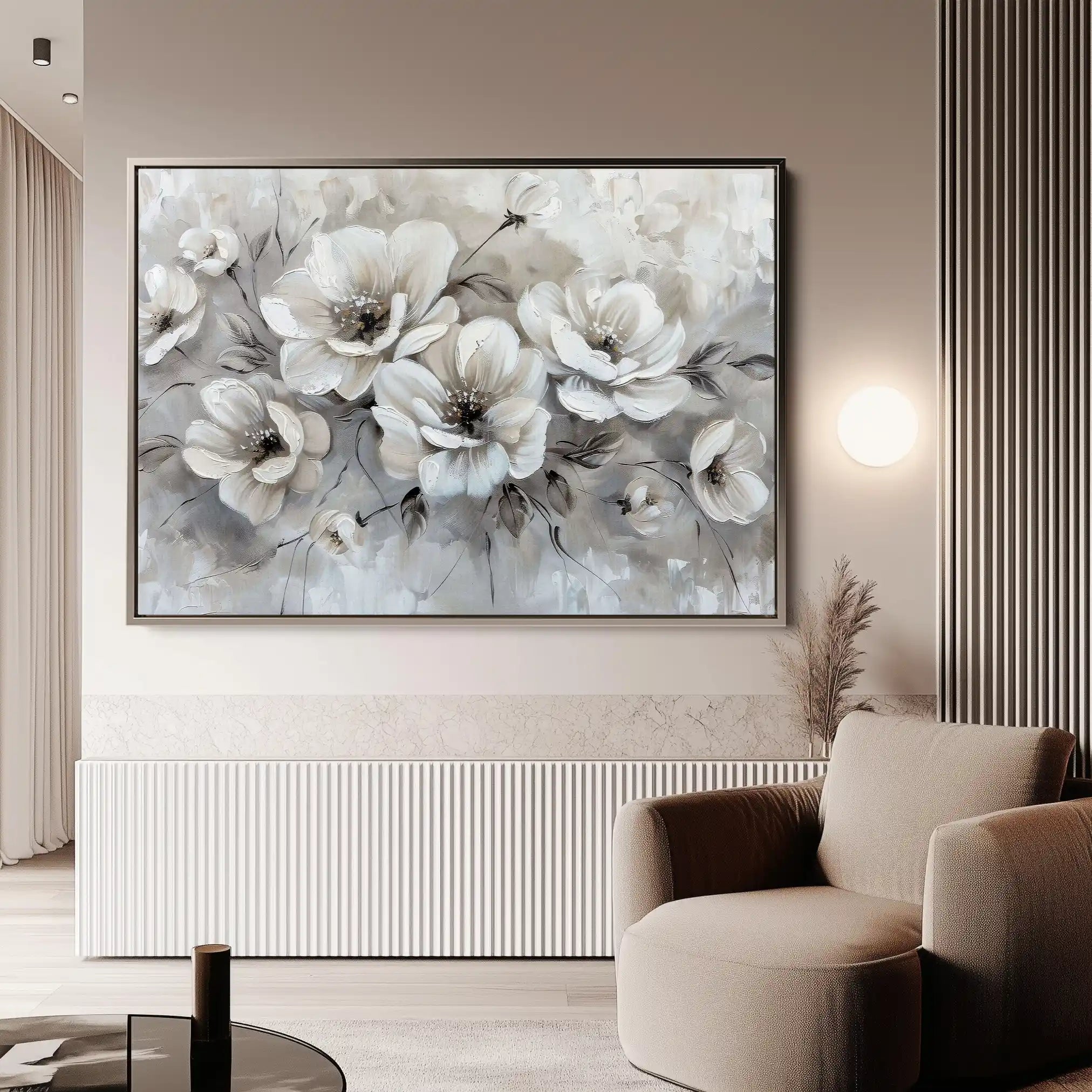 Floral Canvas Wall Art WAD034-F 90 x 60 cm / Stretched on hidden frame