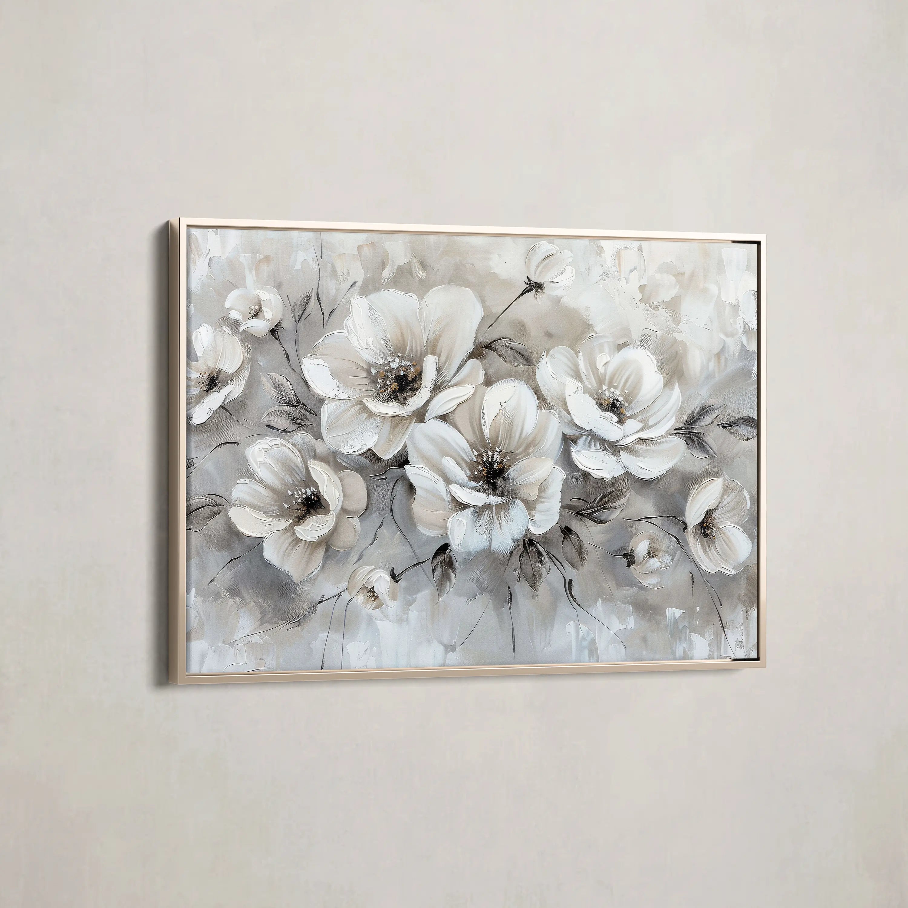 Floral Canvas Wall Art WAD034-F 90 x 60 cm / Stretched on hidden frame