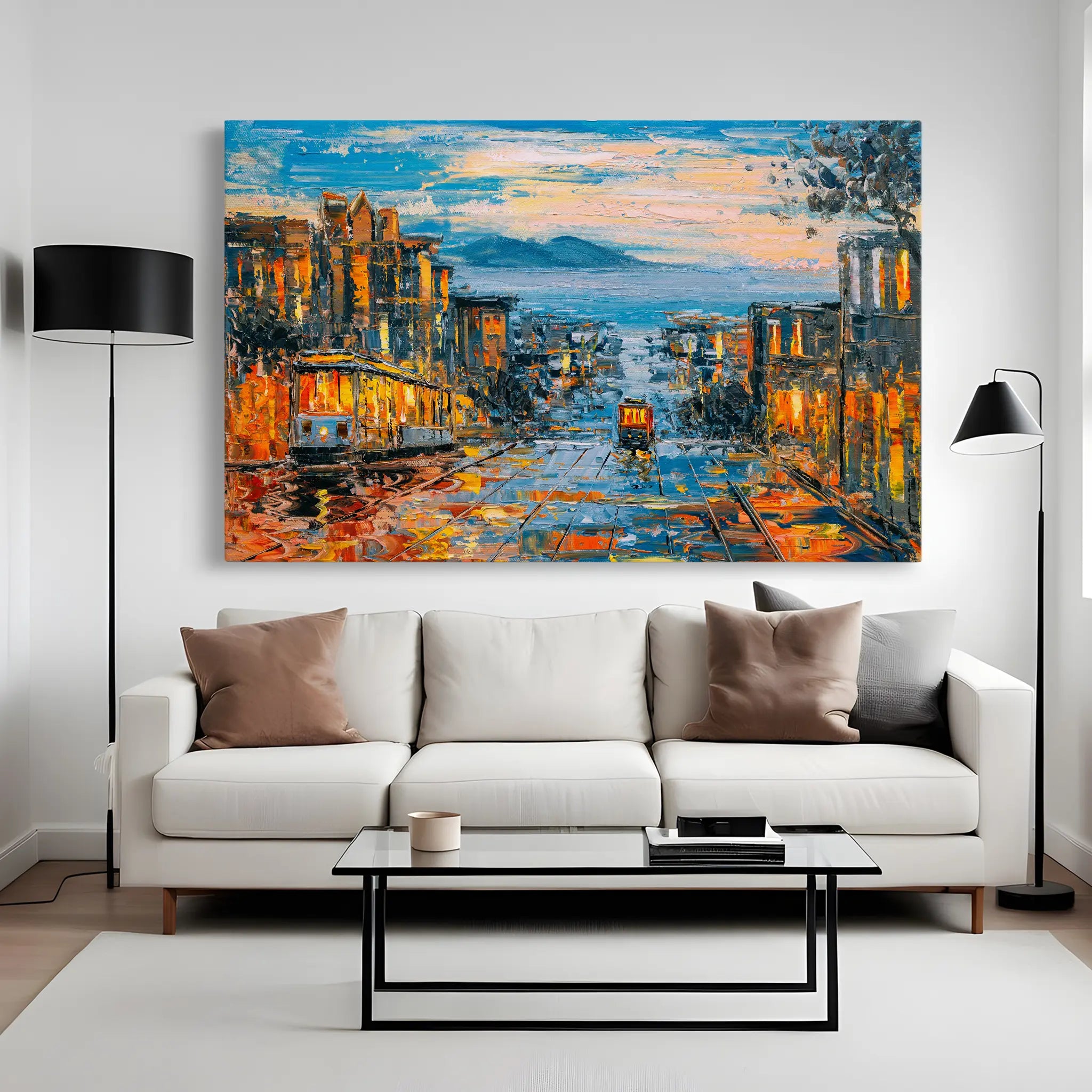 Landscape Canvas Wall Art WAD034-L 90 x 60 cm / Stretched on hidden frame