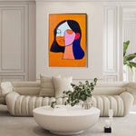 Portrait 034 Canvas Art 90 x 60 cm / Stretched on hidden frame