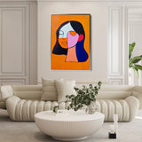 Portrait 034 Canvas Art 90 x 60 cm / Stretched on hidden frame