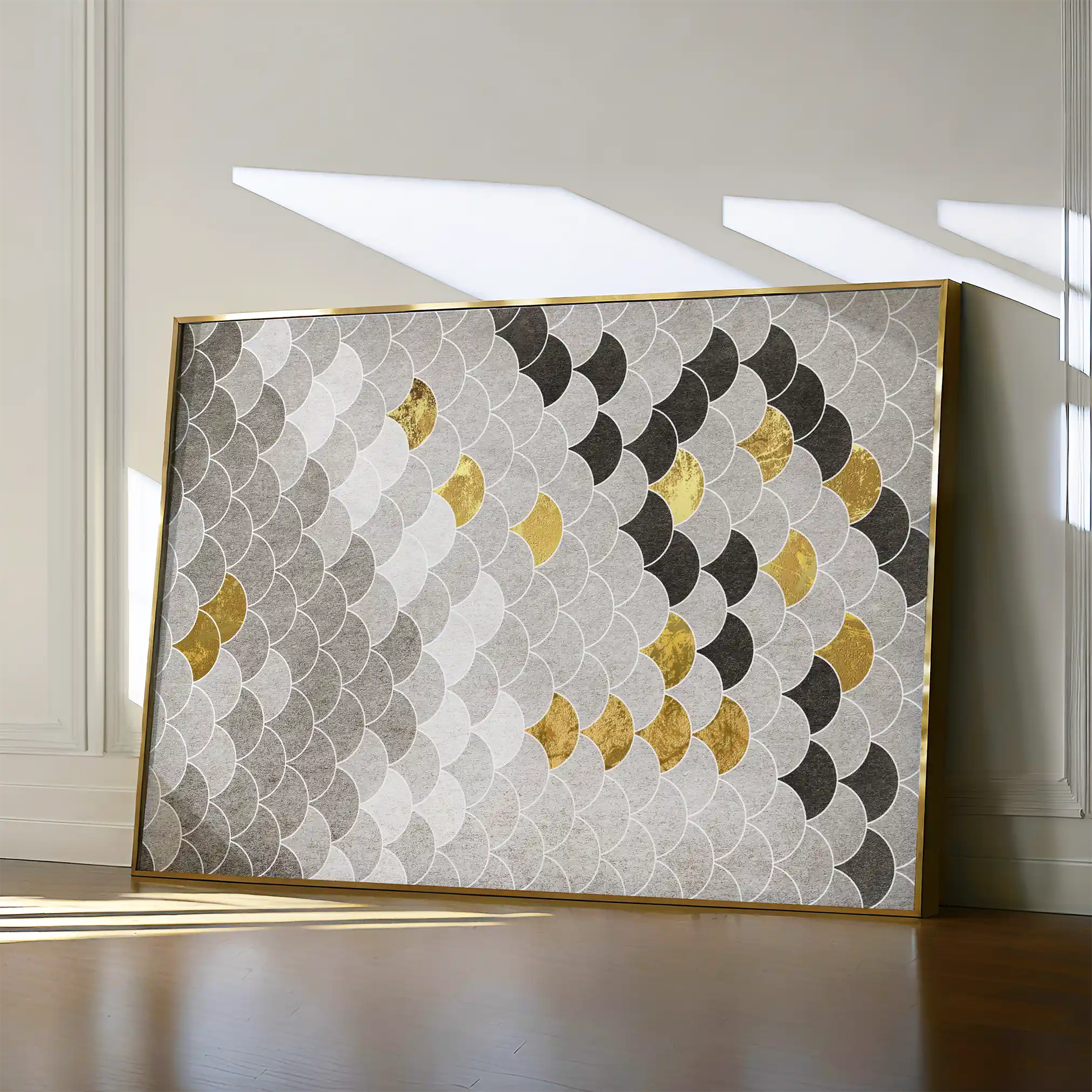 Abstract Canvas Wall Art WAD035-A 90 x 60 cm / Stretched on hidden frame