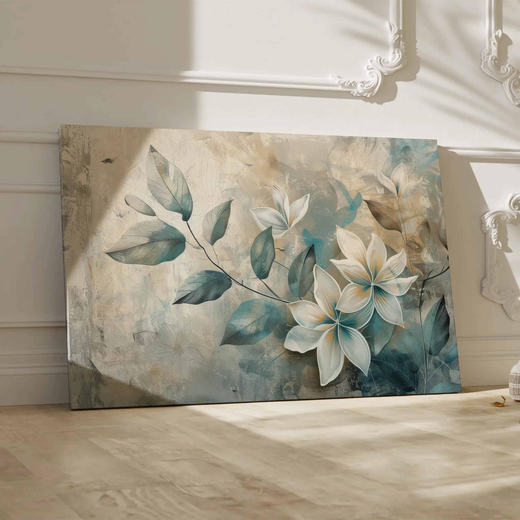 Floral Canvas Wall Art WAD035-F 90 x 60 cm / Stretched on hidden frame