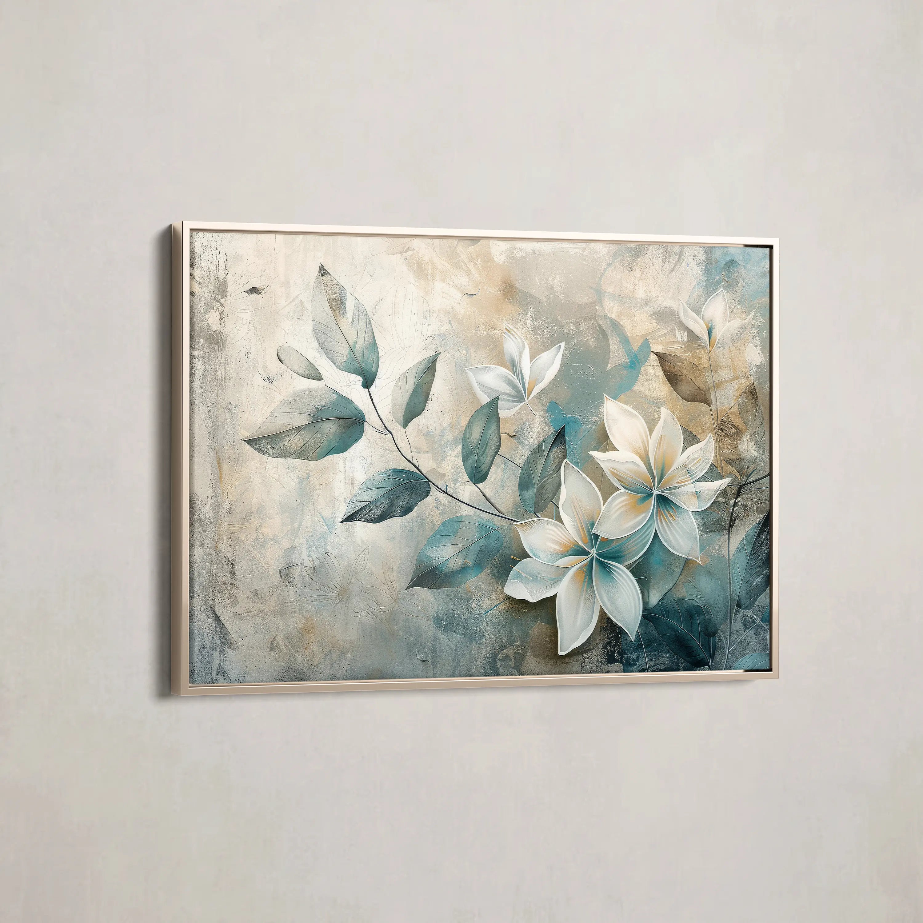 Floral Canvas Wall Art WAD035-F 90 x 60 cm / Stretched on hidden frame