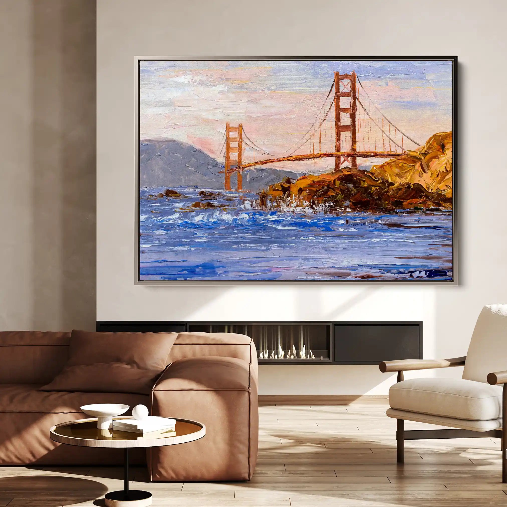 Landscape 035 Canvas Art 90 x 60 cm / Stretched on hidden frame