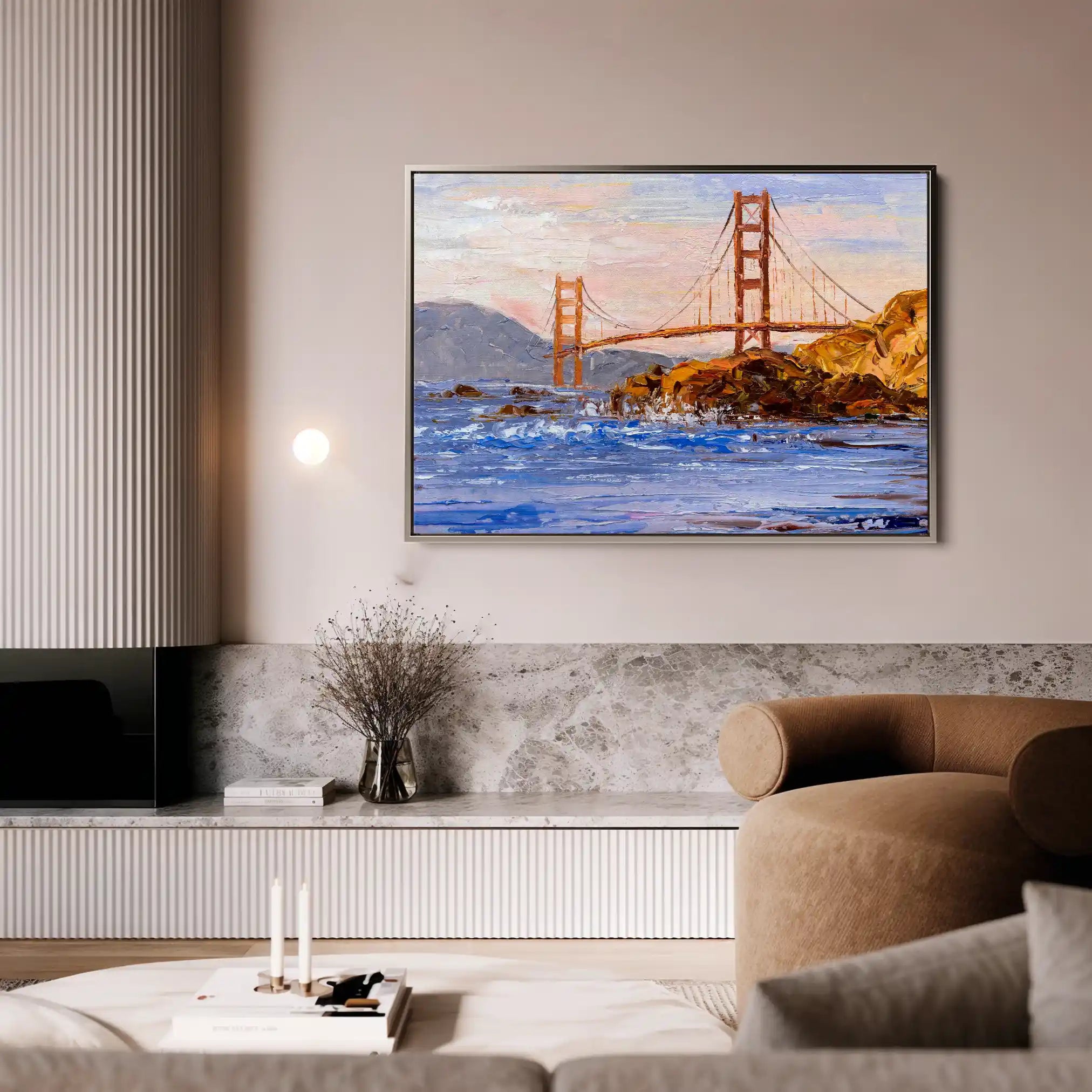 Landscape 035 Canvas Art 90 x 60 cm / Stretched on hidden frame