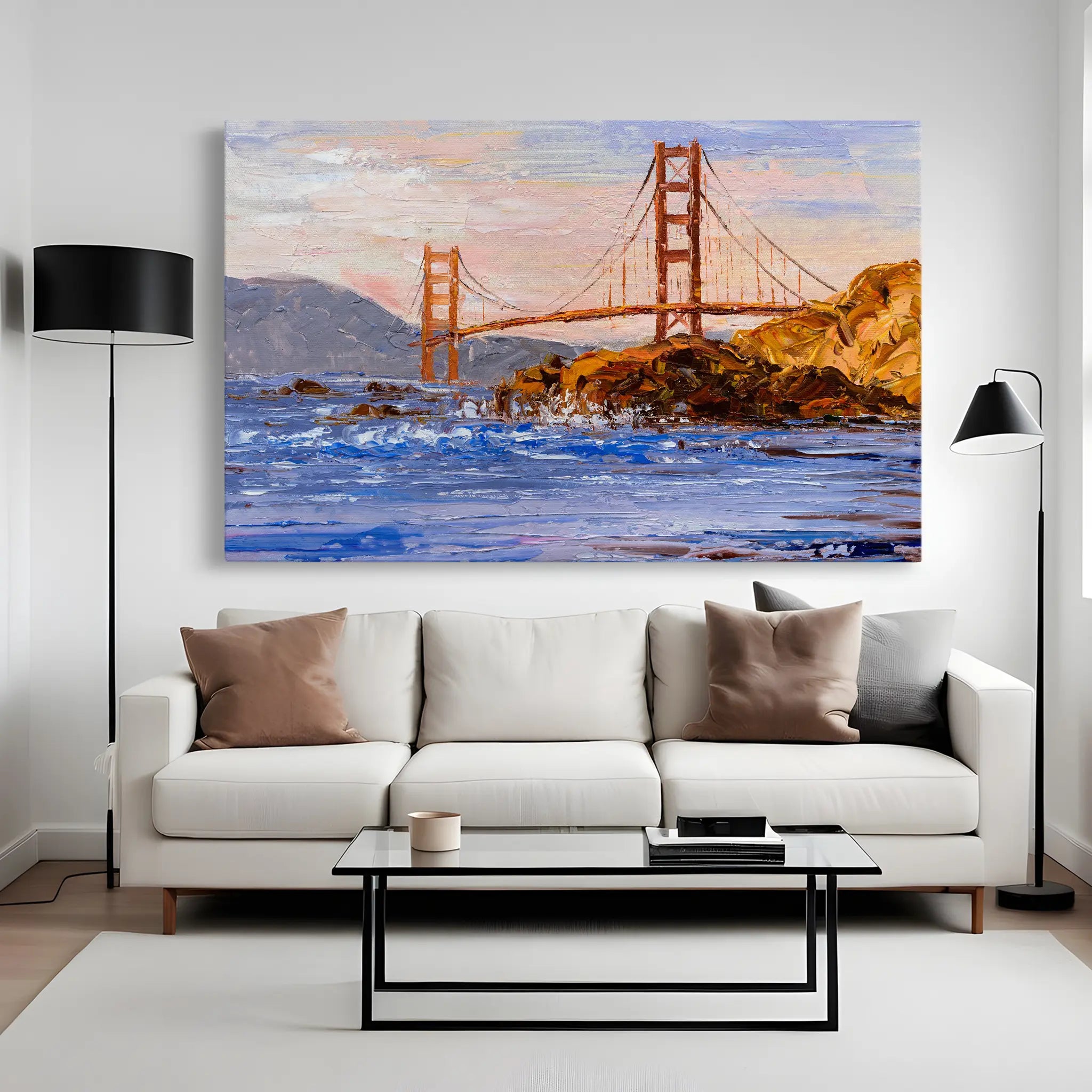 Landscape Canvas Wall Art WAD035-L 90 x 60 cm / Stretched on hidden frame