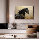 Horses 036 Canvas Art 90 x 60 cm / Stretched on hidden frame