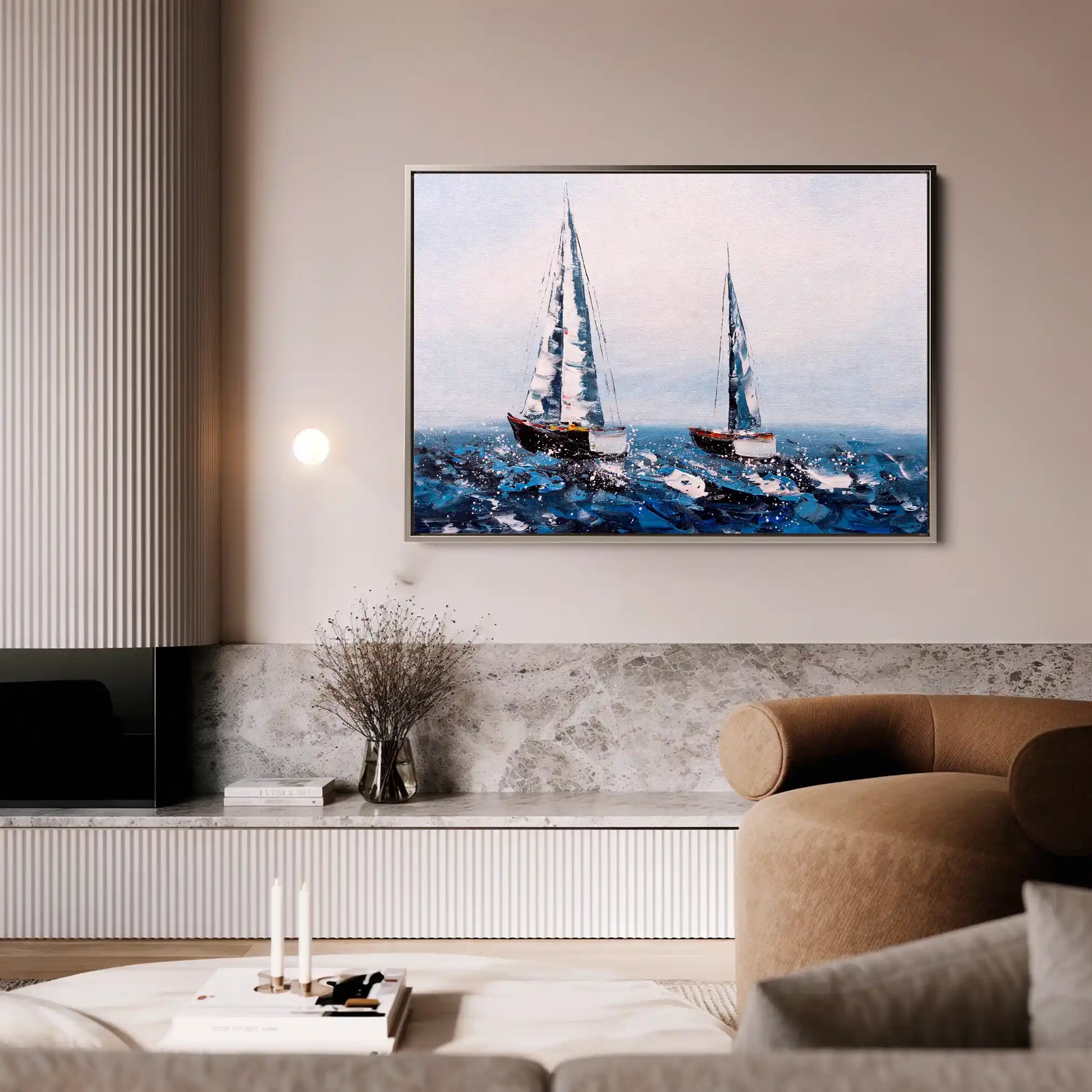 Landscape 036 Canvas Art 90 x 60 cm / Stretched on hidden frame