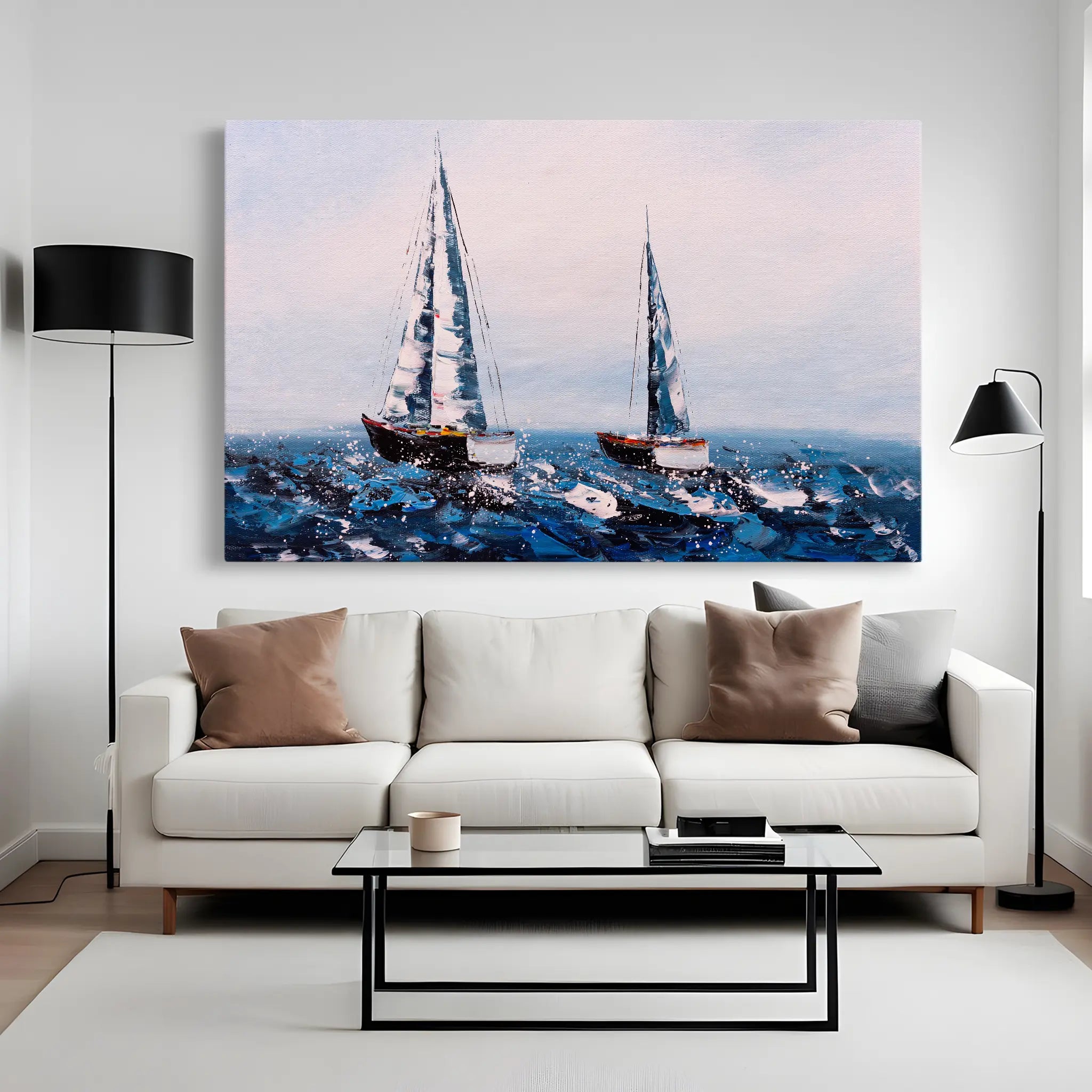 Landscape Canvas Wall Art WAD036-L 90 x 60 cm / Stretched on hidden frame