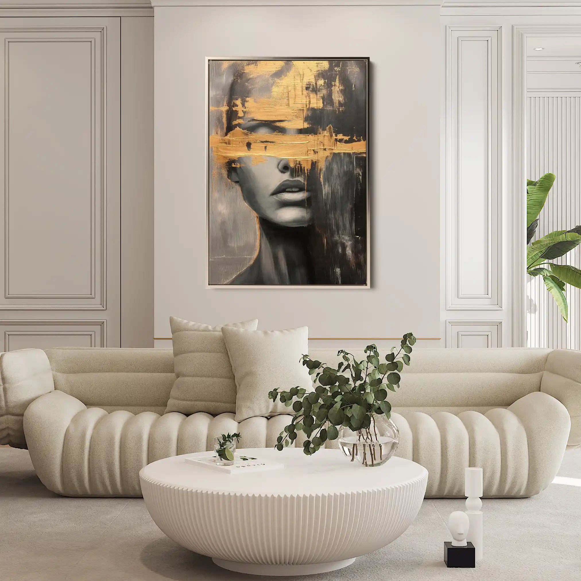 Portrait 036 Canvas Art 90 x 60 cm / Stretched on hidden frame