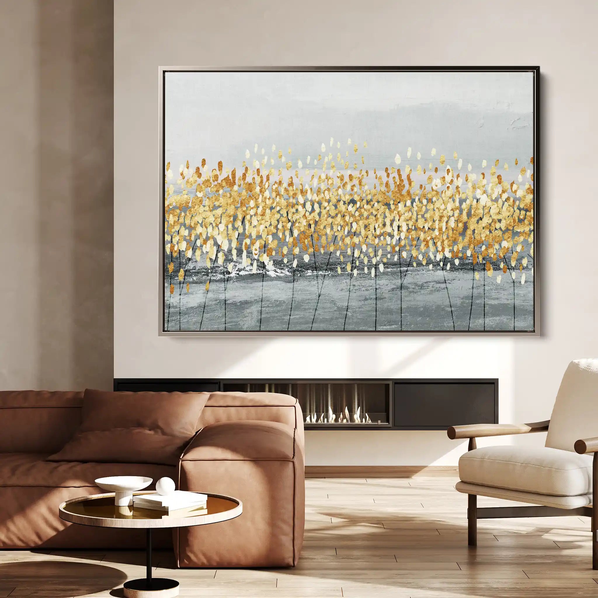 Abstract 037 Canvas Art 60 x 40 cm / Stretched on hidden frame