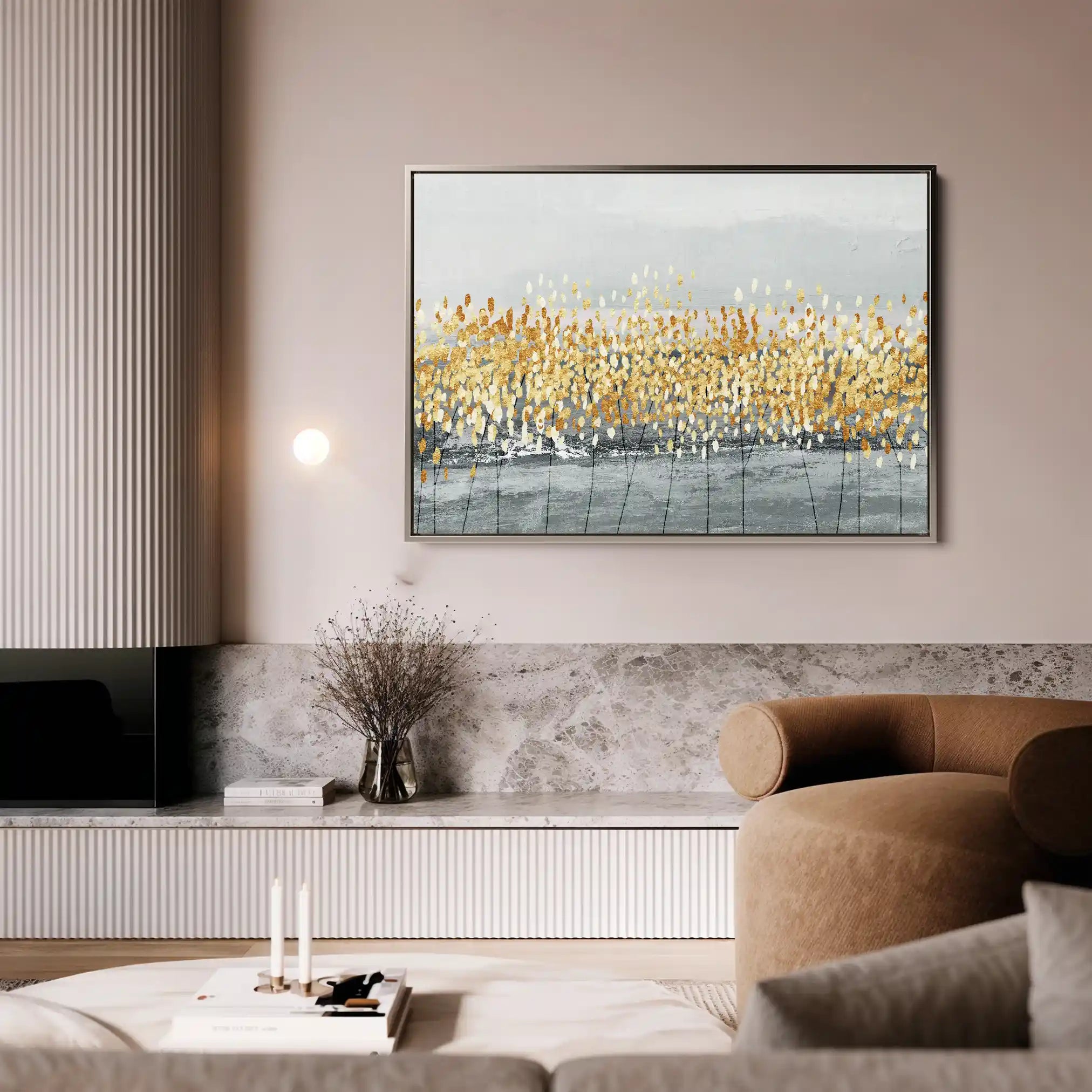 Abstract Canvas Wall Art WAD037-A 90 x 60 cm / Stretched on hidden frame