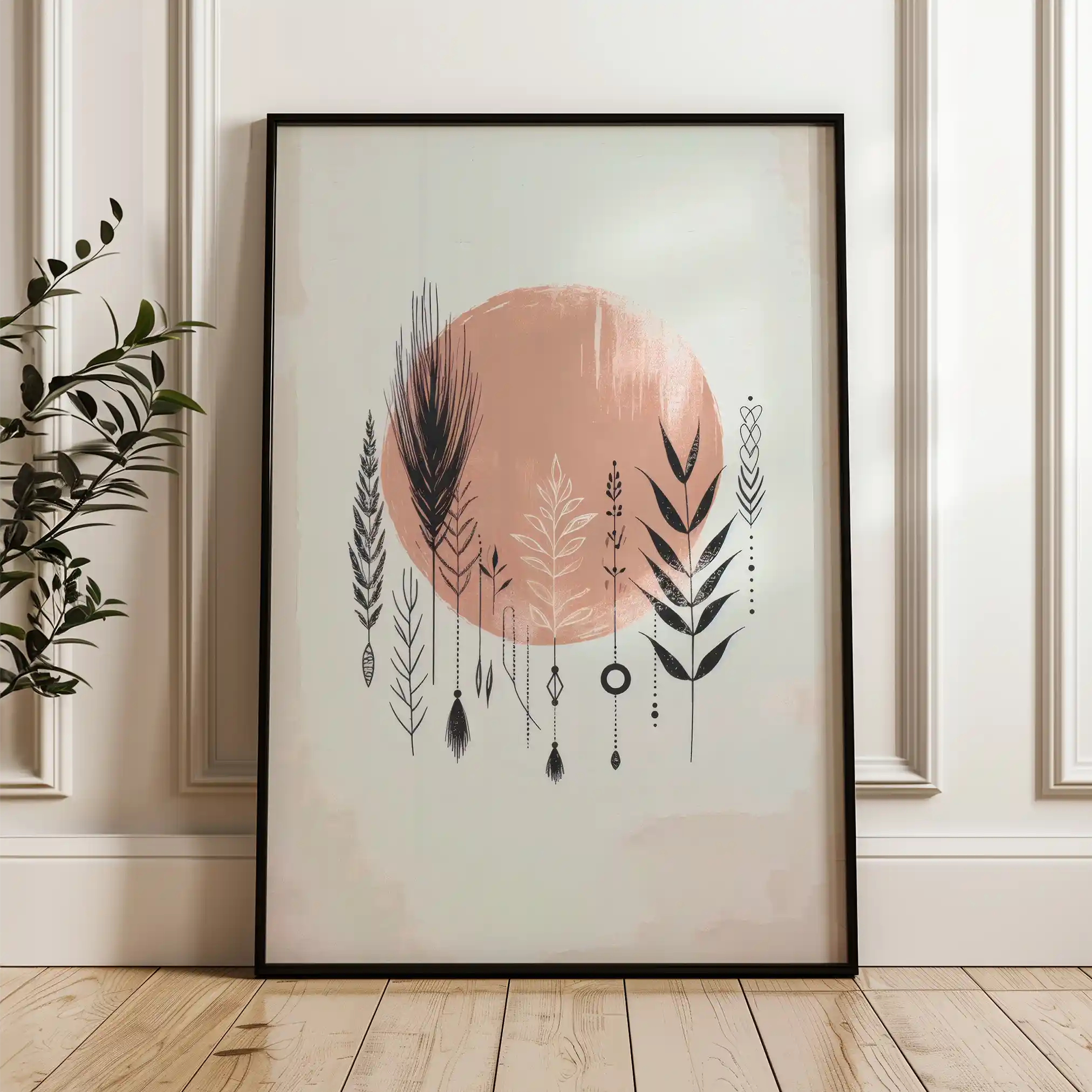 Boho 037 Canvas Art 90 x 60 cm / Stretched on hidden frame