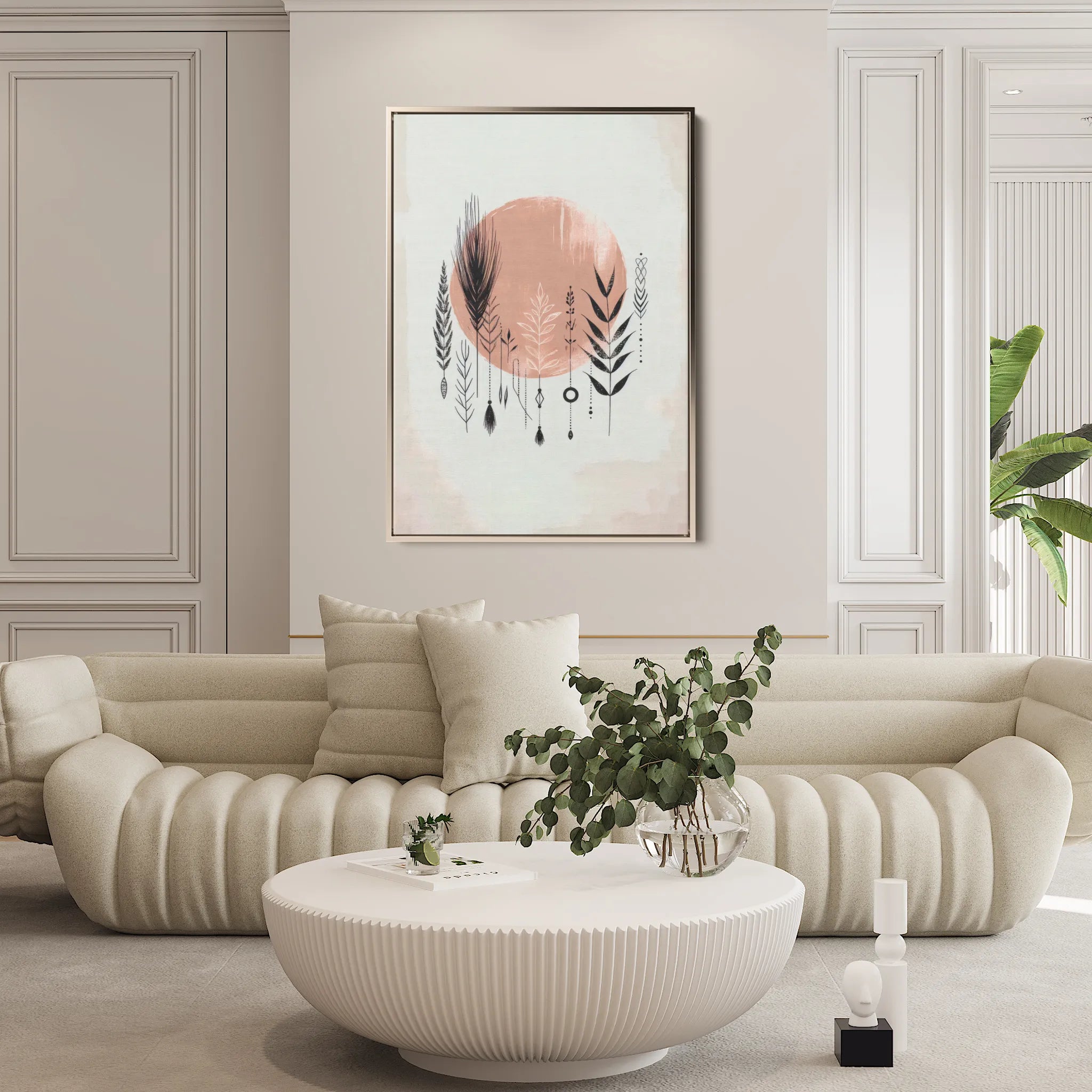 Boho Canvas Wall Art WAD037-BH 90 x 60 cm / Stretched on hidden frame
