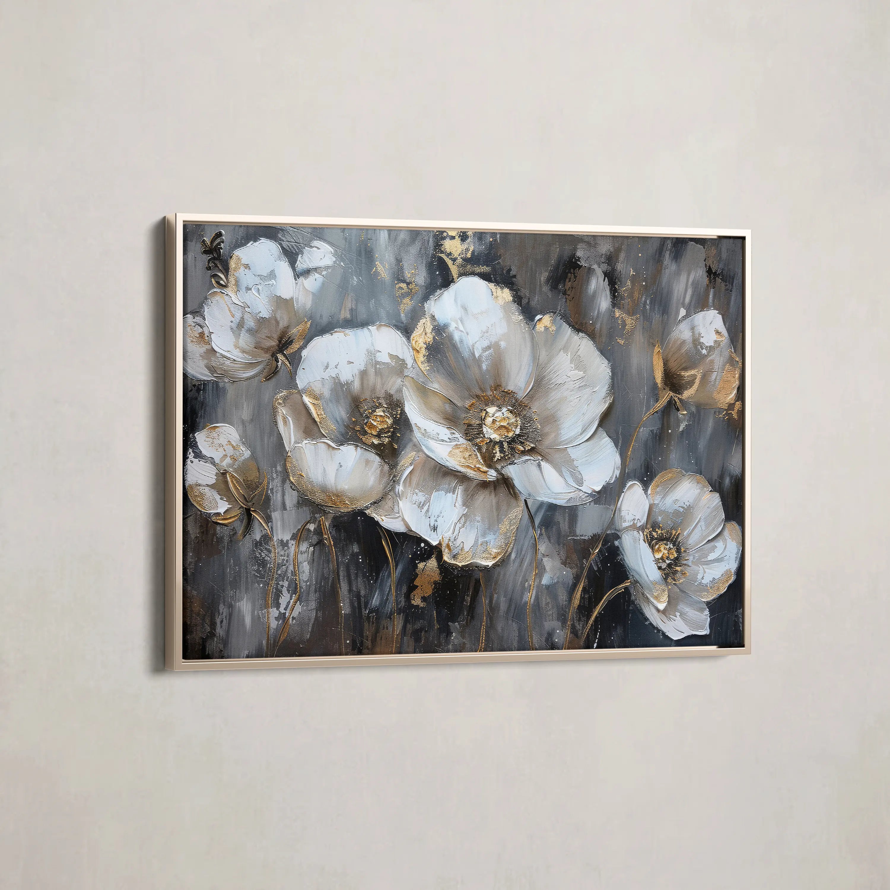 Floral Canvas Wall Art WAD037-F 90 x 60 cm / Stretched on hidden frame