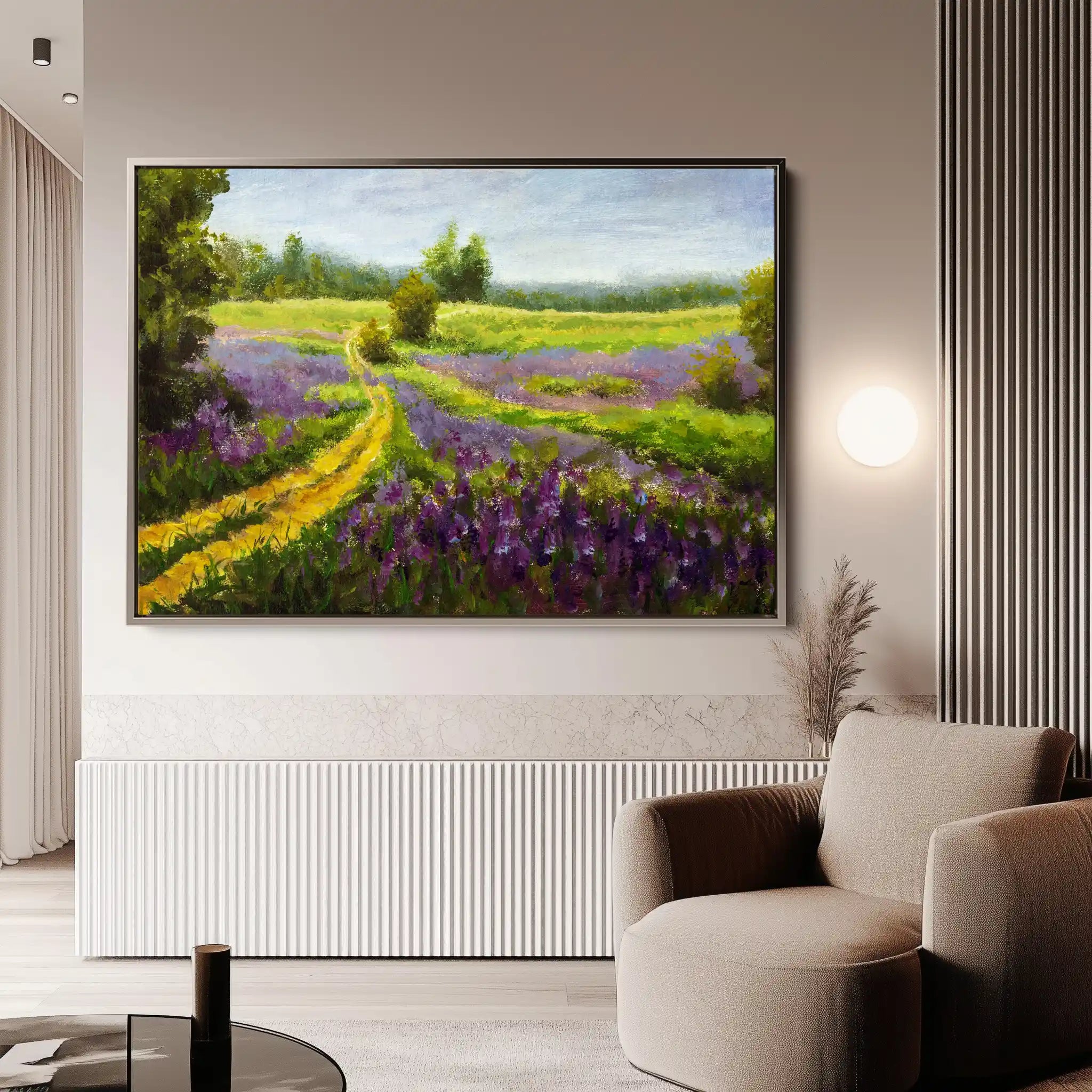 Landscape 037 Canvas Art 90 x 60 cm / Stretched on hidden frame