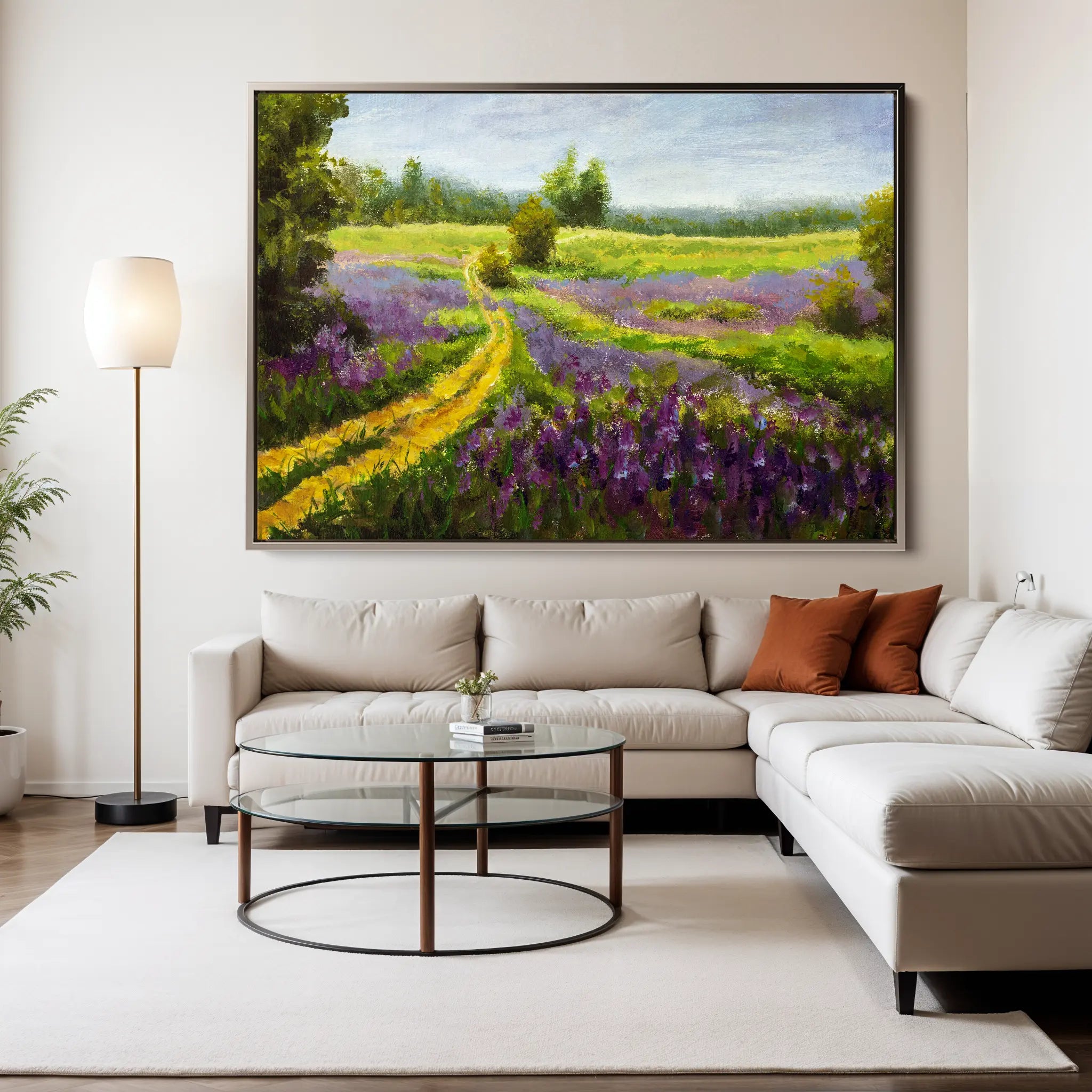 Landscape Canvas Wall Art WAD037-L 90 x 60 cm / Stretched on hidden frame