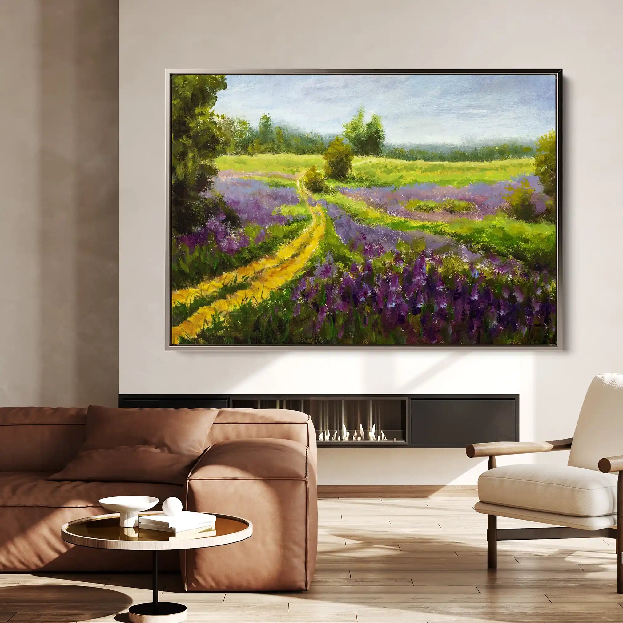 Landscape 037 Canvas Art 90 x 60 cm / Stretched on hidden frame