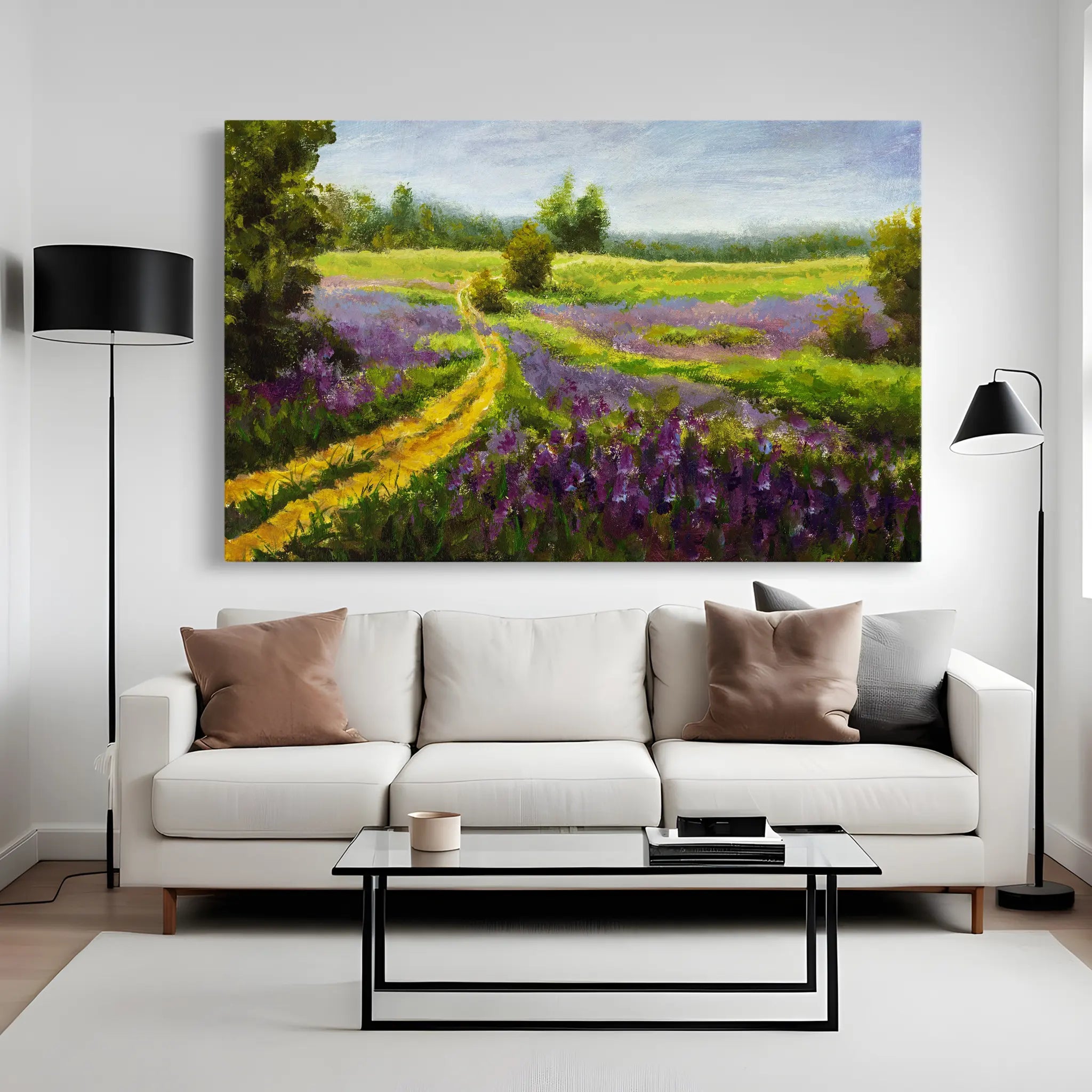 Landscape Canvas Wall Art WAD037-L 90 x 60 cm / Stretched on hidden frame