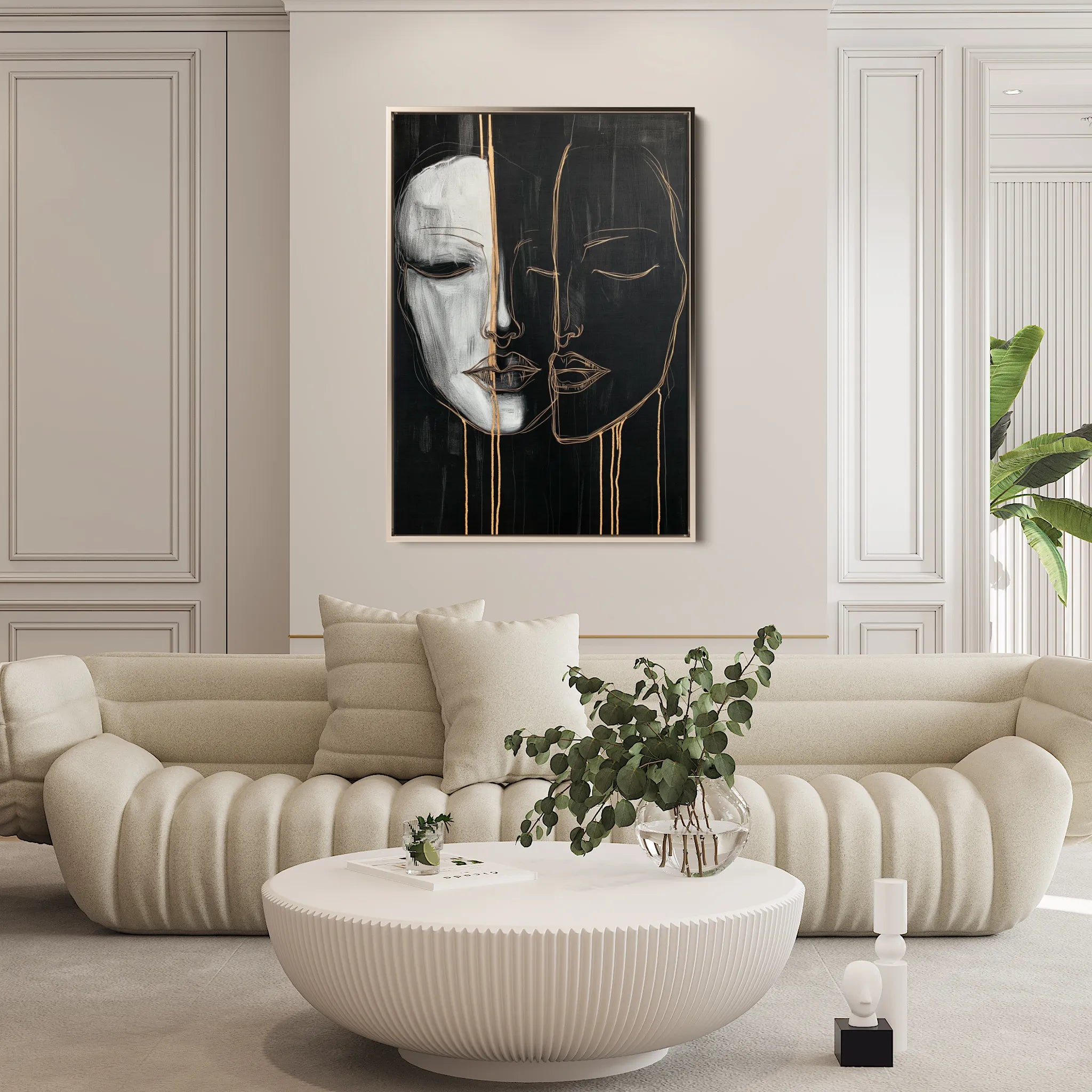 Portrait Canvas Wall Art WAD037-P 90 x 60 cm / Stretched on hidden frame